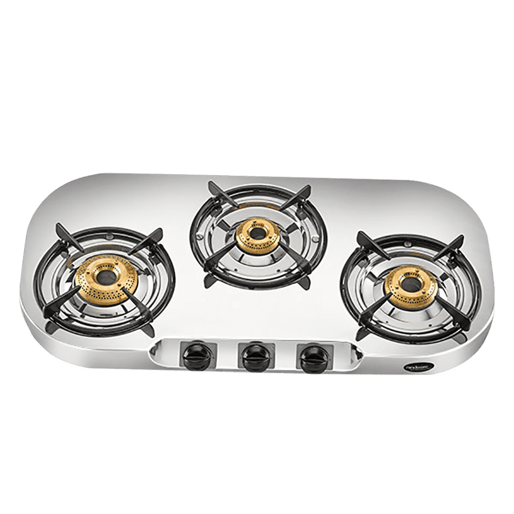 hindware Festo 3 Burner Manual Gas Stove (Sturdy Pan Support, Silver)_4