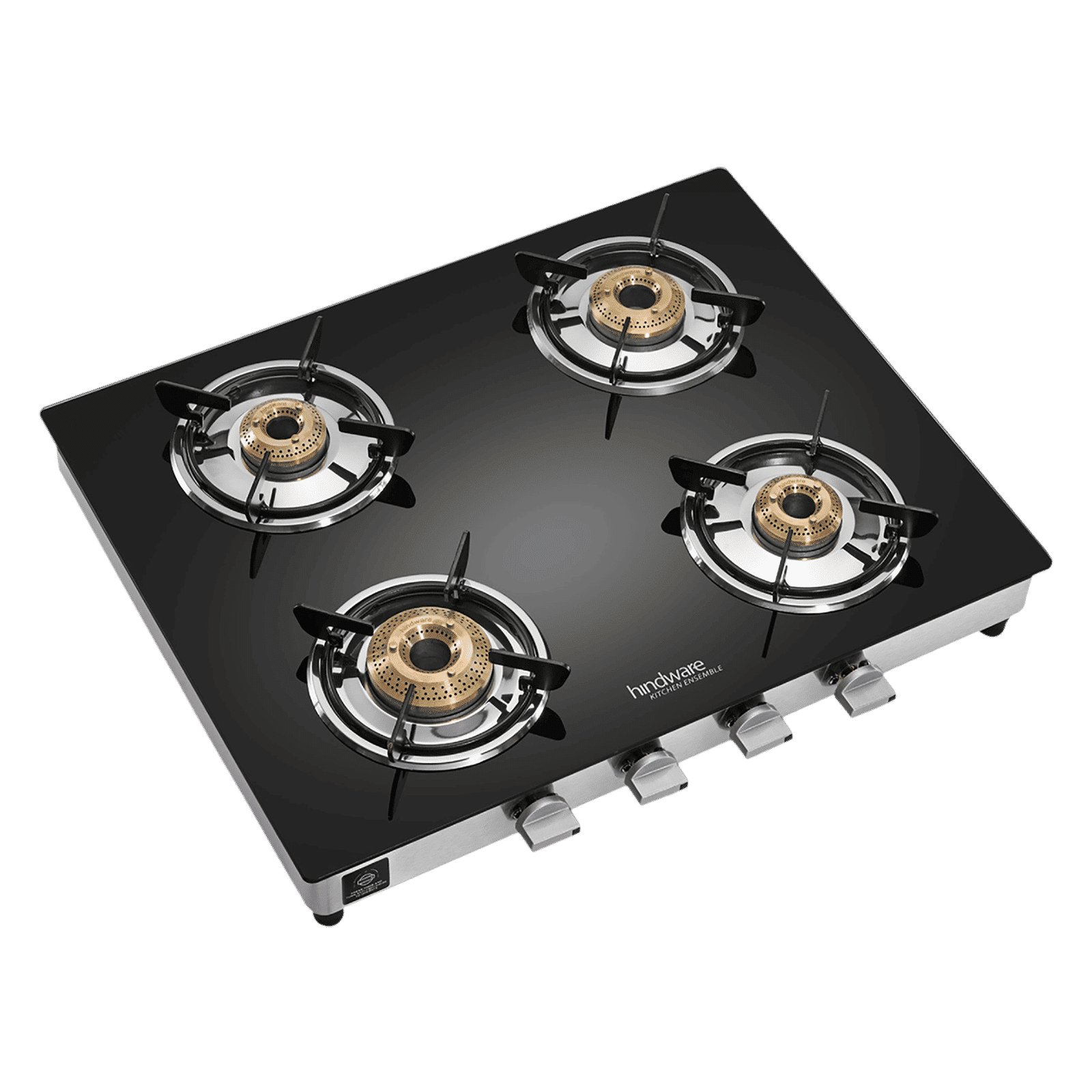 Hindware ARMO Plus Toughened Glass Top 4 Burner Manual Gas Stove (Sleek Body Design, Black)_8