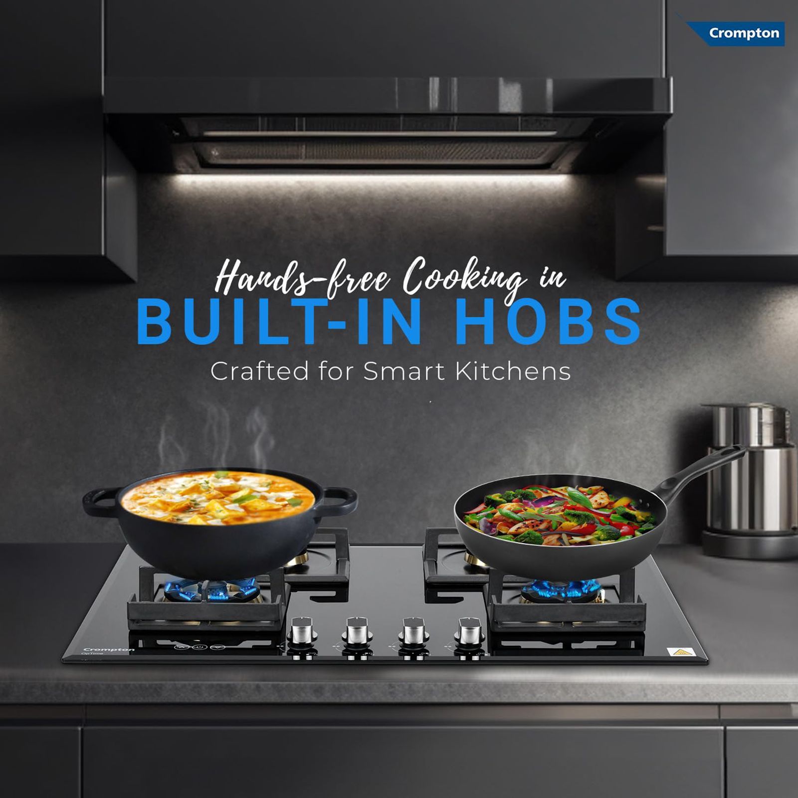 Crompton Optime Toughened Glass Top 4 Burner Automatic Hob (3D Flame Technology, Midnight Black)_10