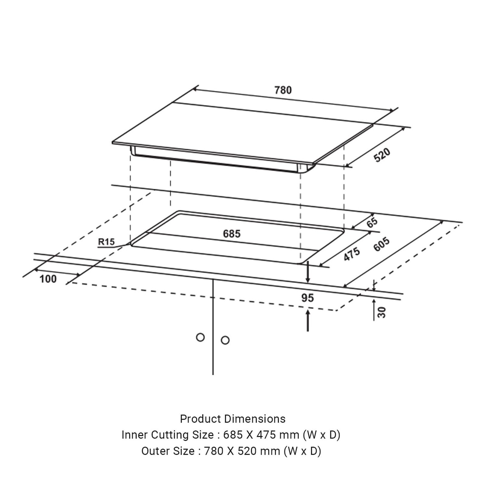 Crompton Optime Toughened Glass Top 4 Burner Automatic Hob (3D Flame Technology, Midnight Black)_11