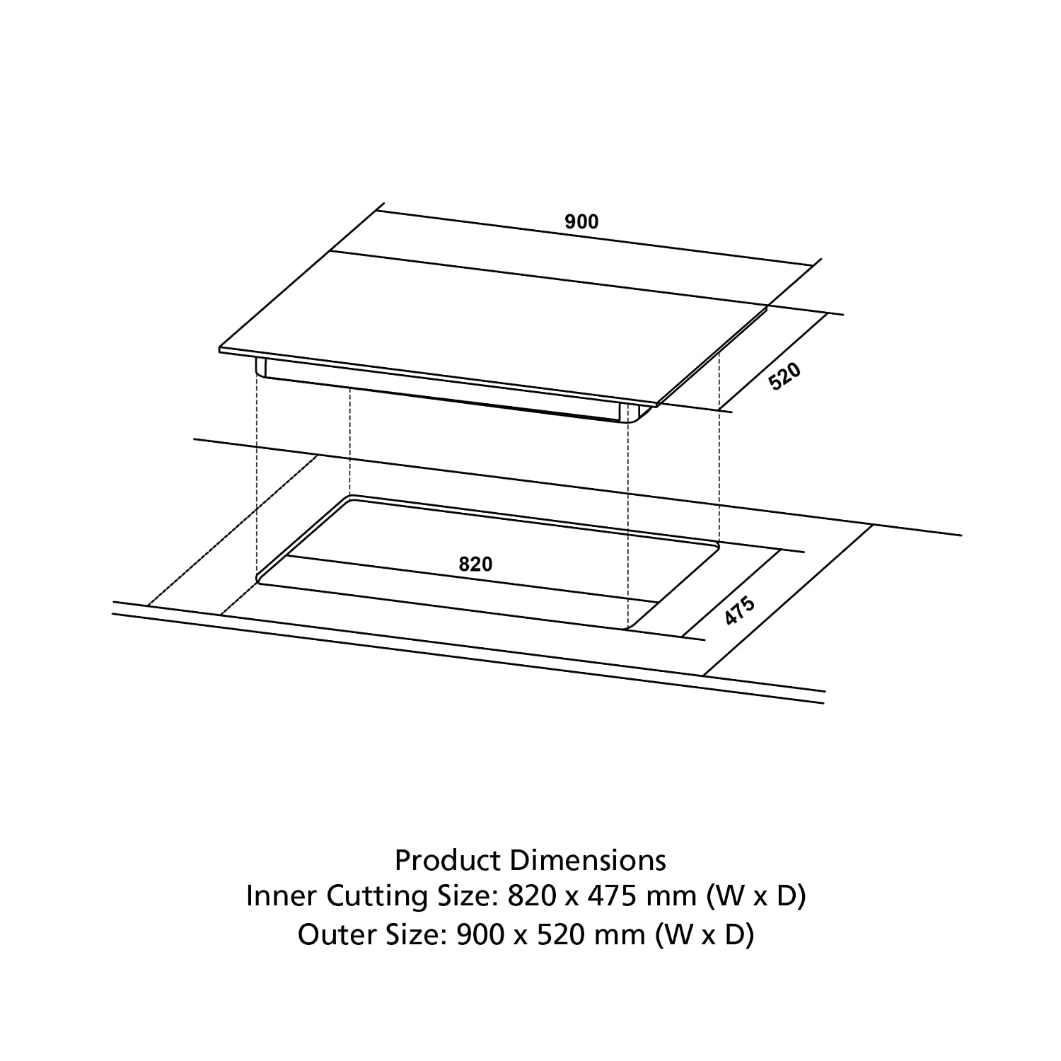 Crompton Optime Toughened Glass Top 4 Burner Automatic Hob (3D Flame Technology, Midnight Black)_8