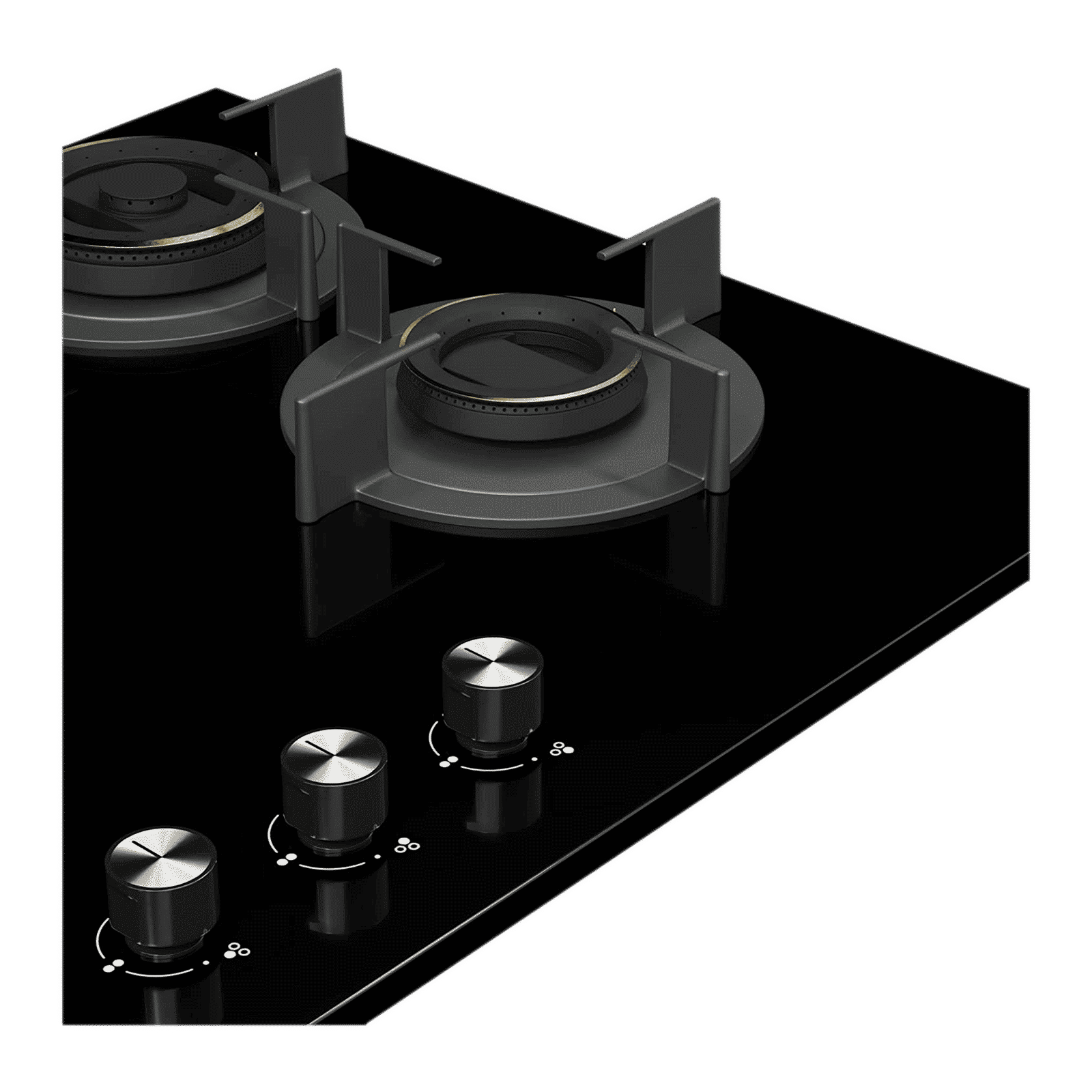 Crompton SensoSafe Toughened Glass Top 3 Burner Automatic Hob (Triple Ring Burner, Midnight Black)_4