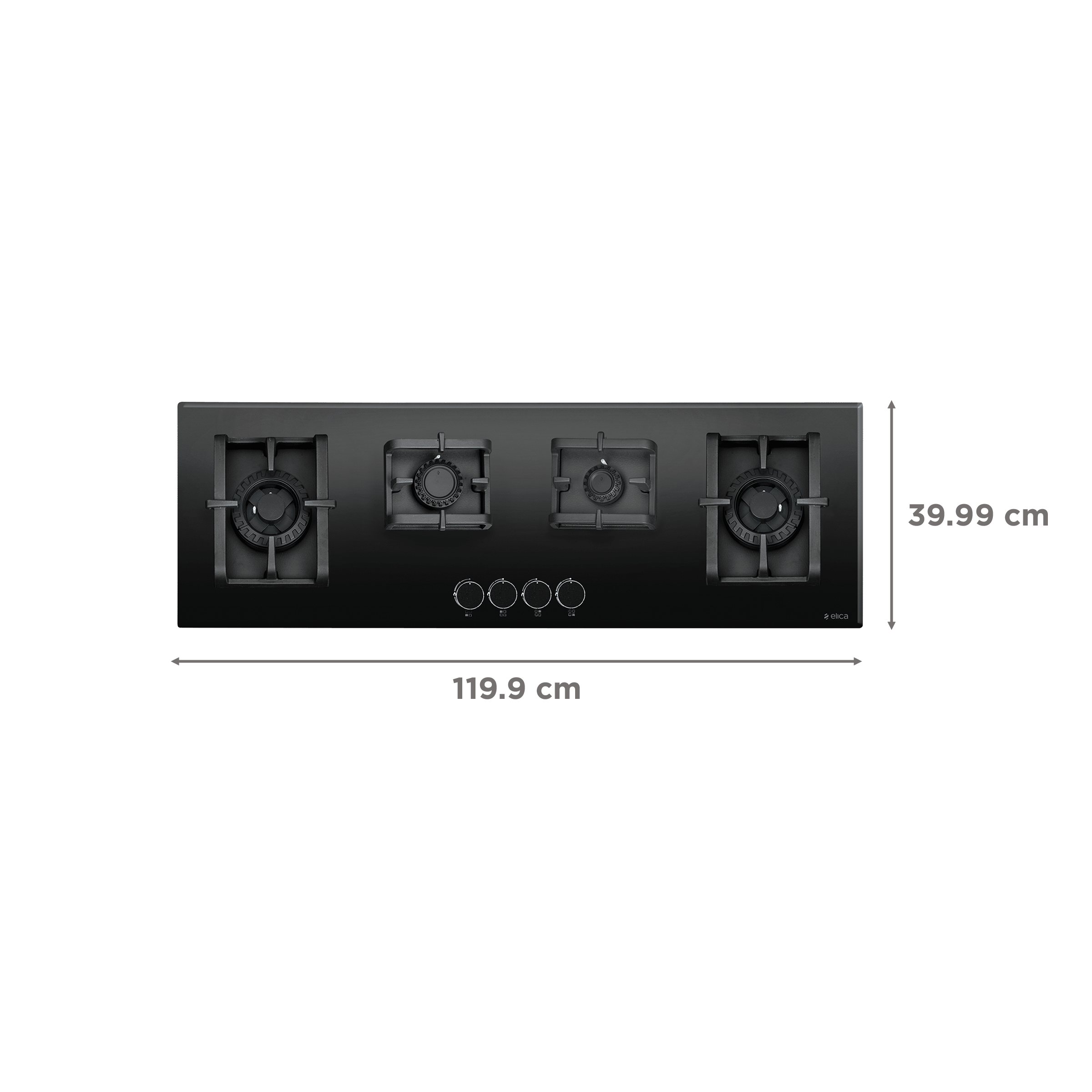 Elica CT PRO MFC 120 DX SWIRL FFD 4 Burner Automatic Hob (Cast Iron Pan Support, Black)_2