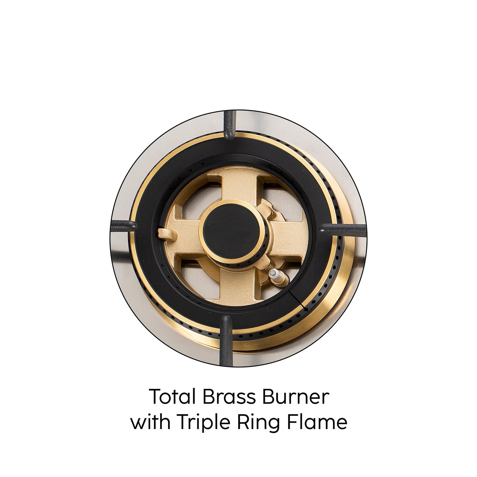 Glen 1073 XL SQ HT DB TR BW77 Toughened Glass Top 3 Burner Automatic Electric Hob (Vitreous Enamelled Pan Support, Black/White)_6