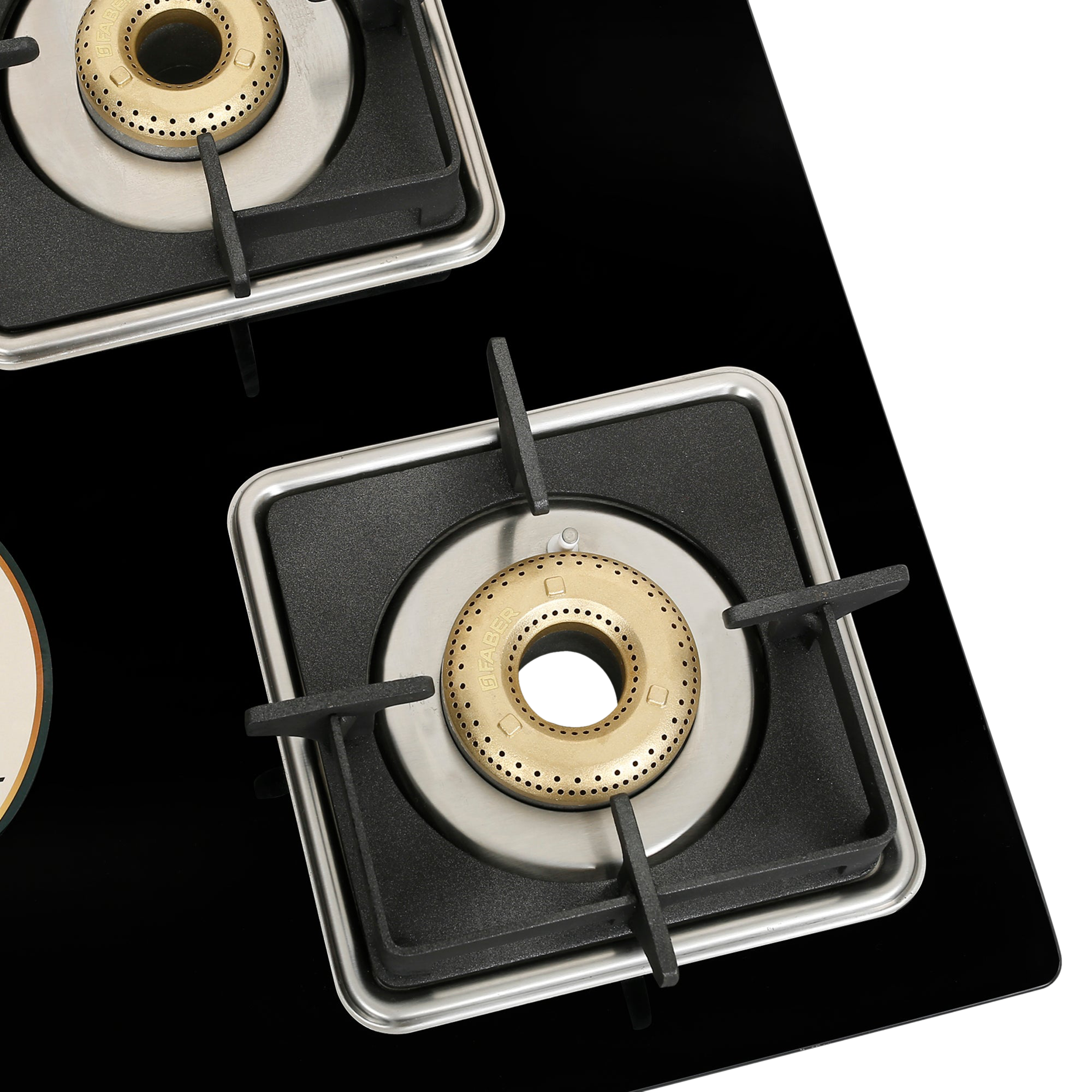 Faber Remo XL 4BB AI Glass Top 4 Burner Automatic Gas Stove (MS Power Coated Pan Support, Black)_4