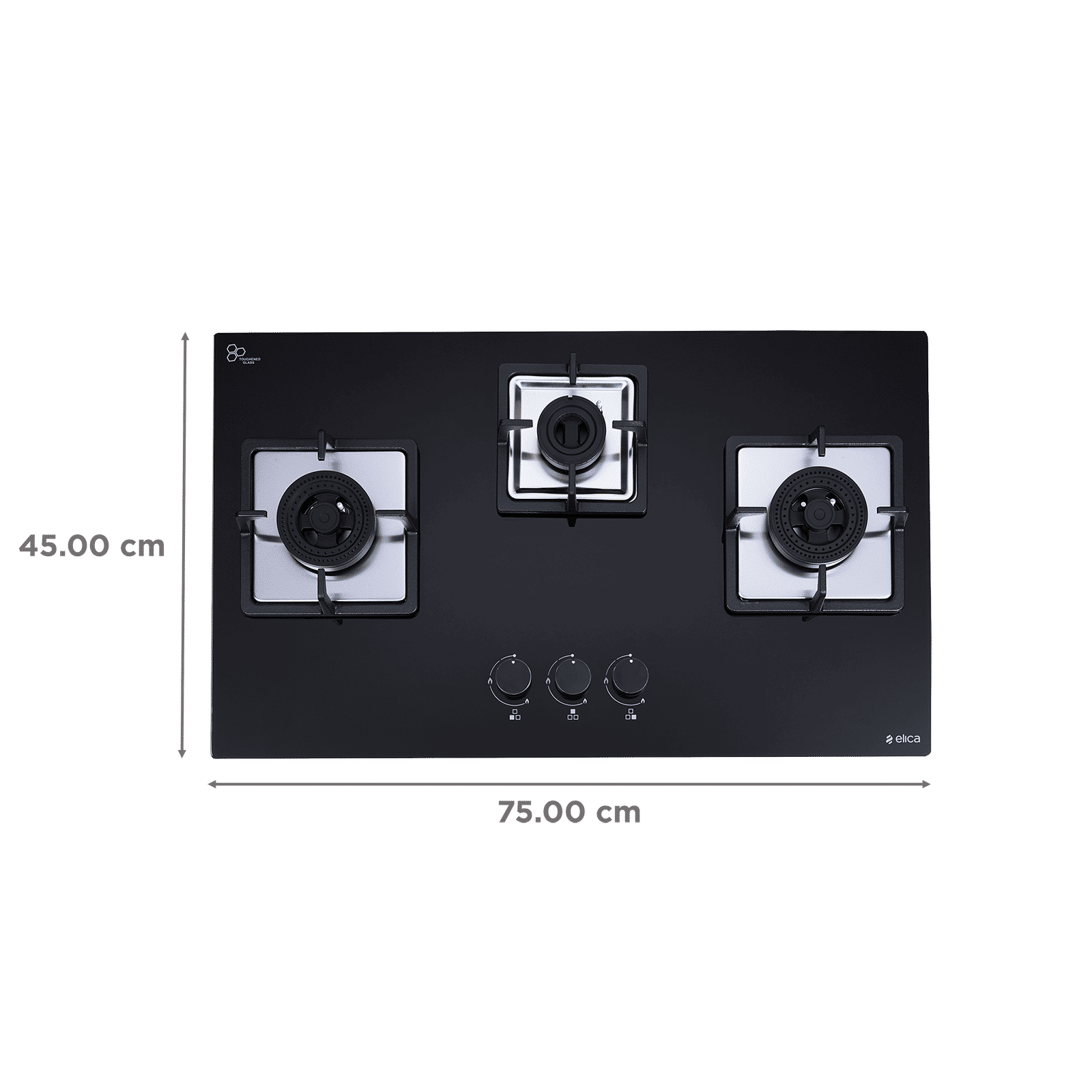 elica IND FLEXI AB DFS Series 3 Burner Automatic Hob (Battery Operated, Black) elica IND FLEXI AB DFS Series 3 Burner Automatic Hob (Battery Operated, Black)_2