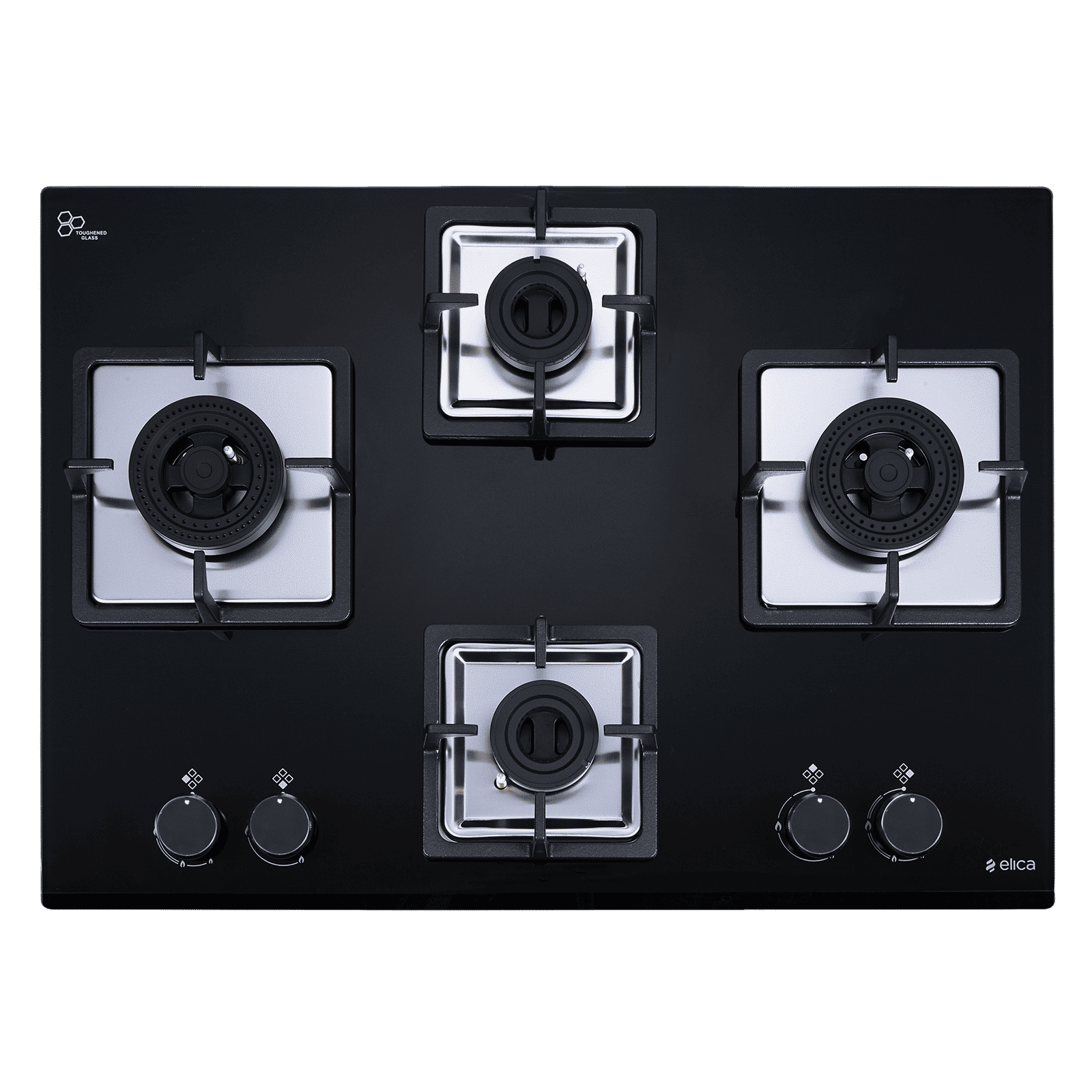 elica FLEXI AB 470 DX DFS 4 Burner Automatic Hob (Battery Operated, Black) elica FLEXI AB 470 DX DFS 4 Burner Automatic Hob (Battery Operated, Black)_1