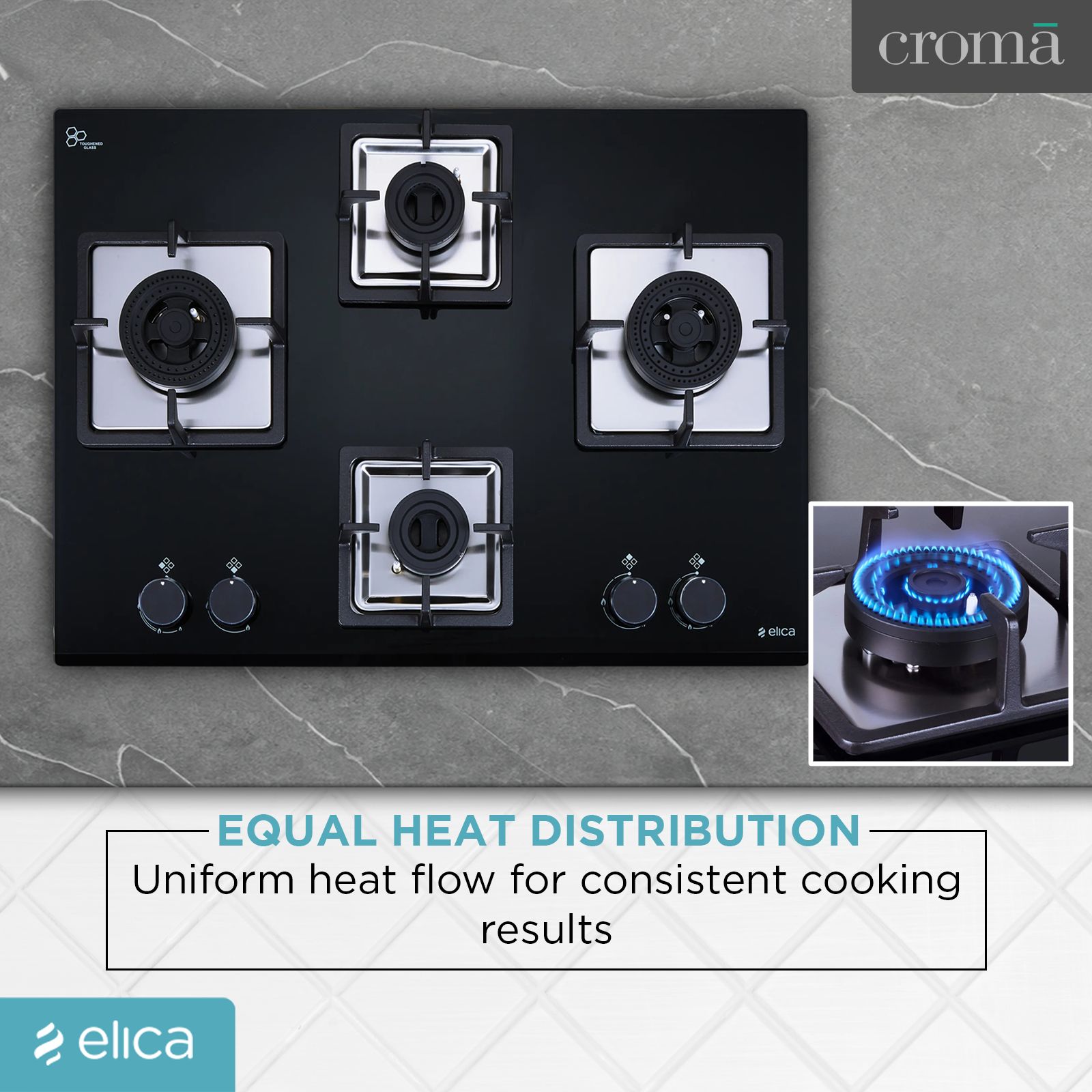 elica FLEXI AB 470 DX DFS 4 Burner Automatic Hob (Battery Operated, Black) elica FLEXI AB 470 DX DFS 4 Burner Automatic Hob (Battery Operated, Black)_10