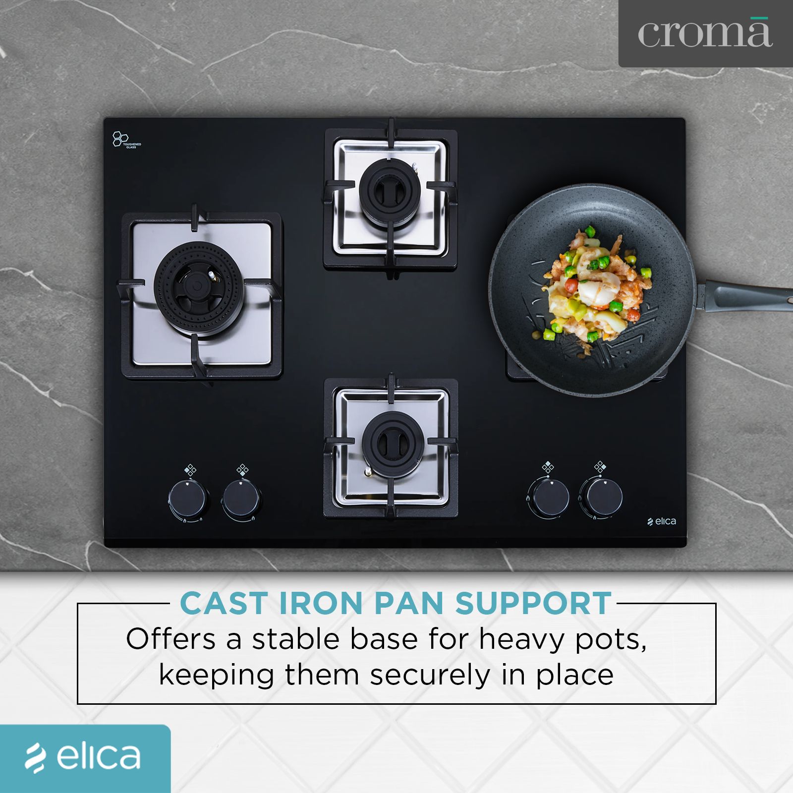 elica FLEXI AB 470 DX DFS 4 Burner Automatic Hob (Battery Operated, Black) elica FLEXI AB 470 DX DFS 4 Burner Automatic Hob (Battery Operated, Black)_11