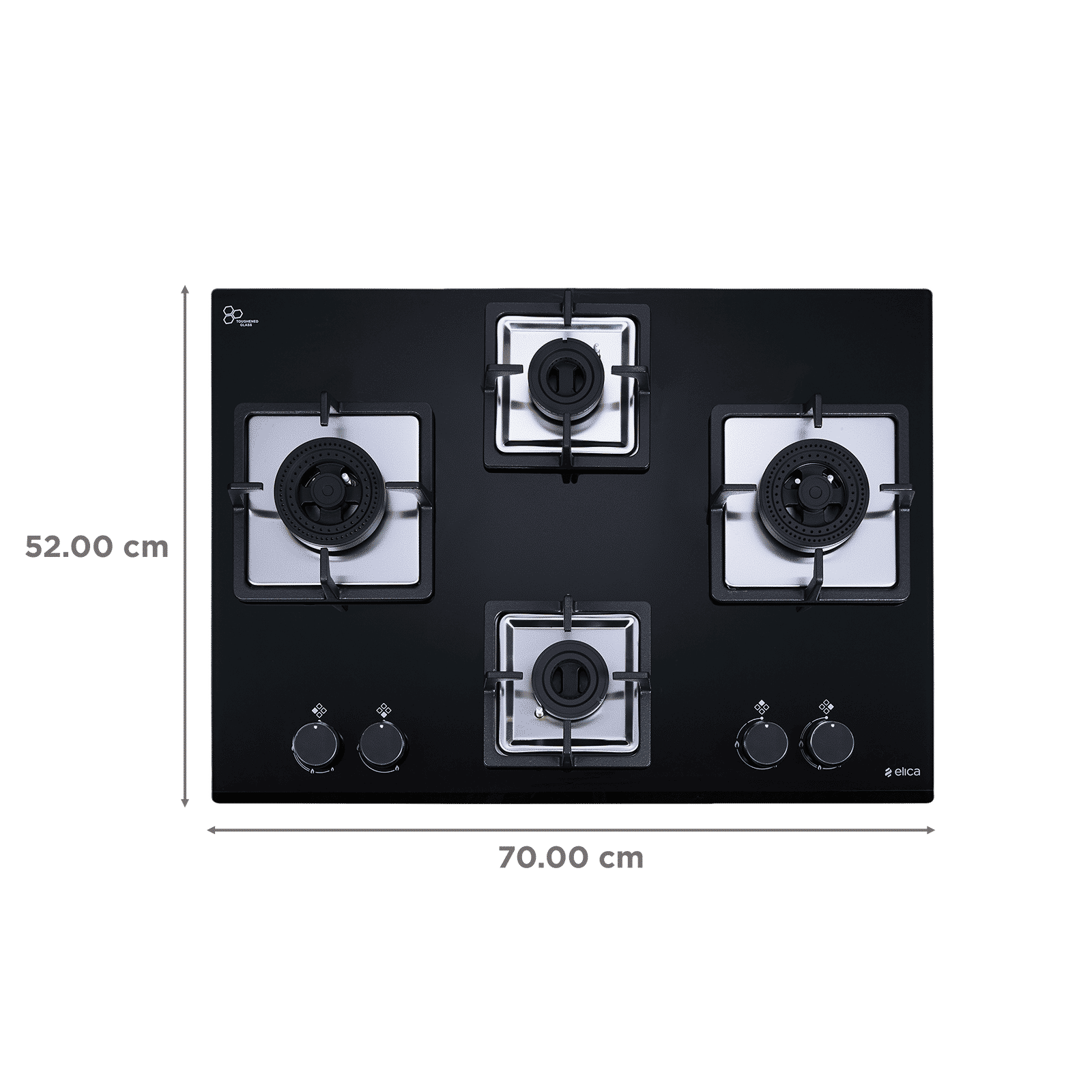 elica FLEXI AB 470 DX DFS 4 Burner Automatic Hob (Battery Operated, Black) elica FLEXI AB 470 DX DFS 4 Burner Automatic Hob (Battery Operated, Black)_2