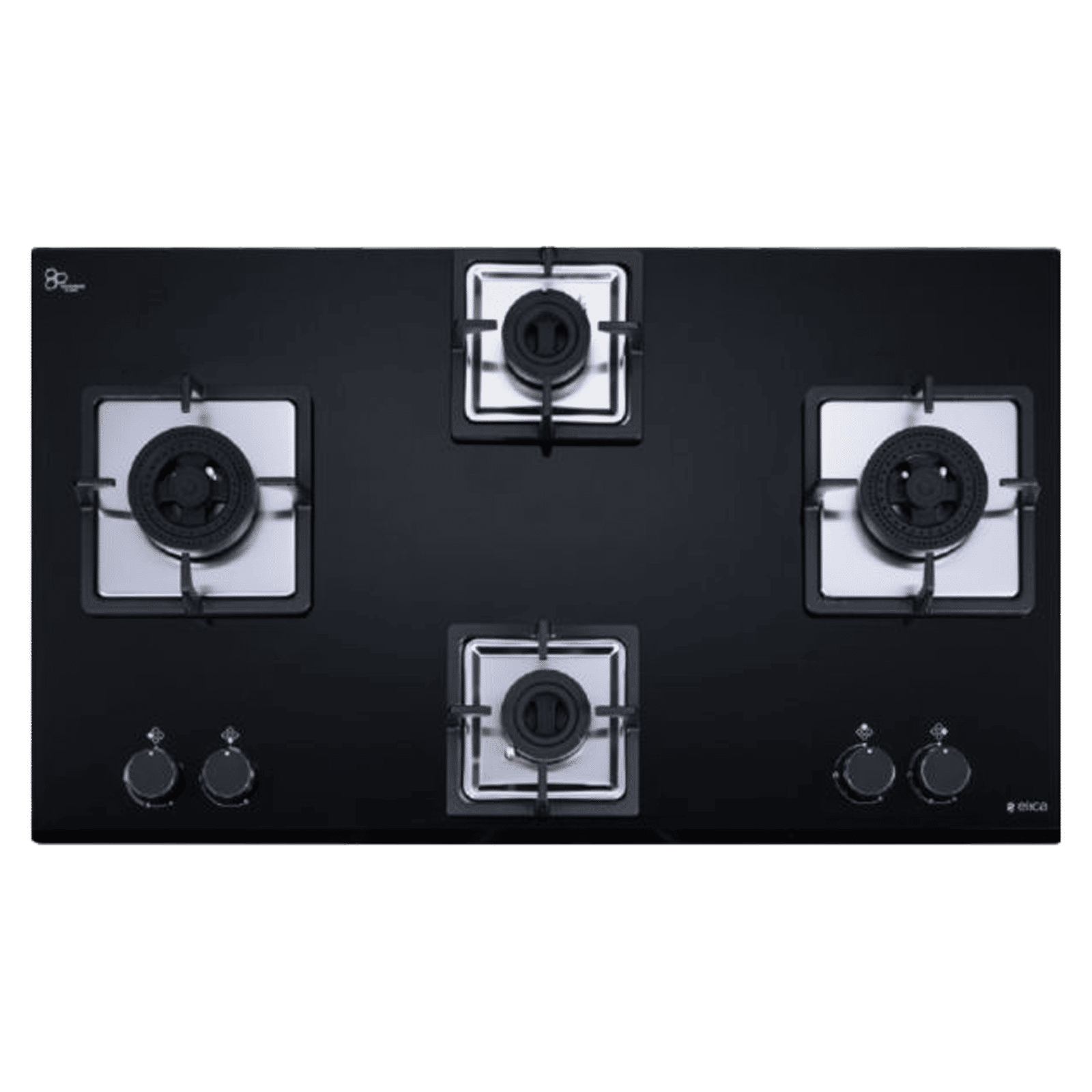 elica IND FLEXI AB DFS Series 4 Burner Automatic Hob (Battery Operated, Black)_1
