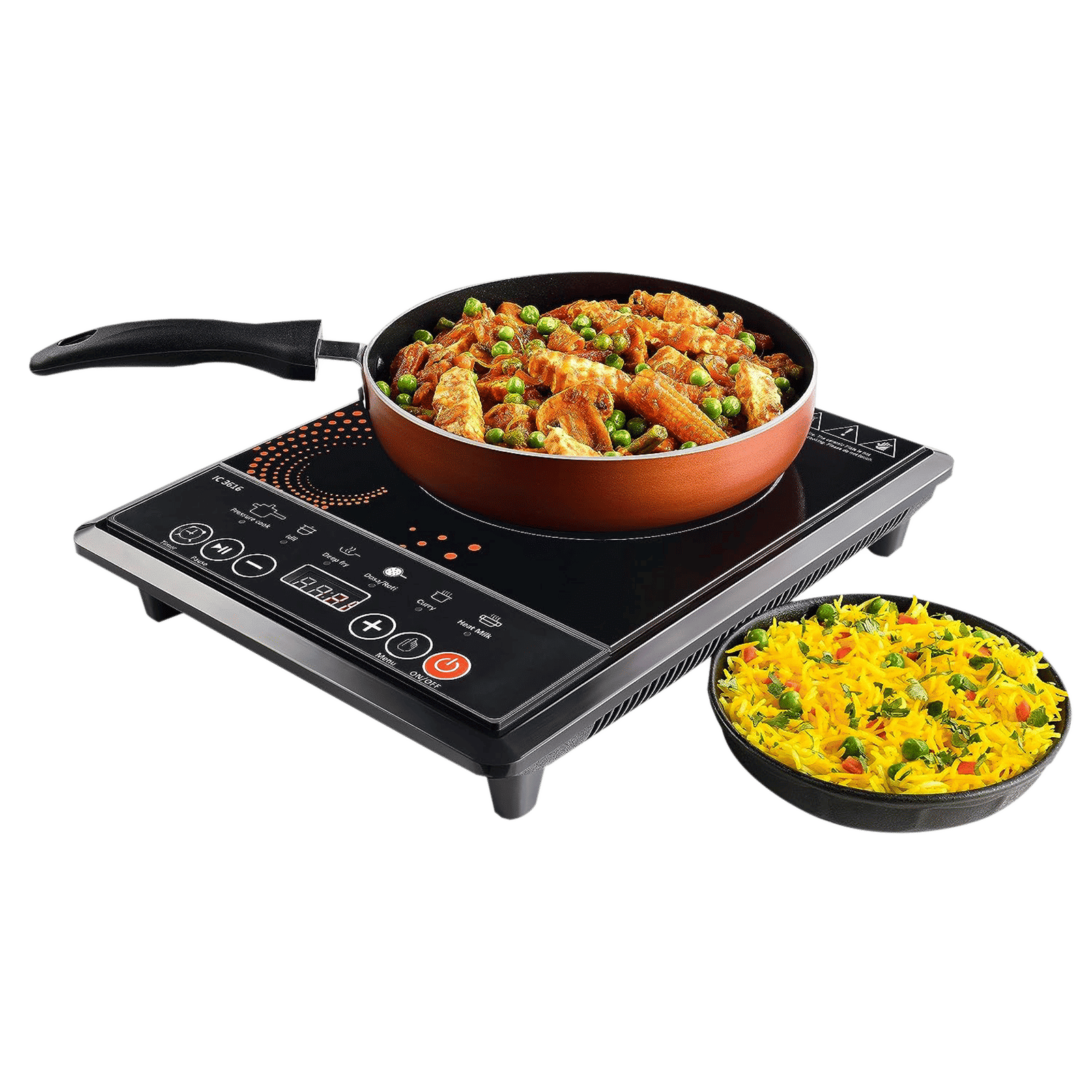 USHA 3616 D 1600W Single Induction Cooktop with 5 Cooking Modes USHA 3616 D 1600W Single Induction Cooktop with 5 Cooking Modes_7