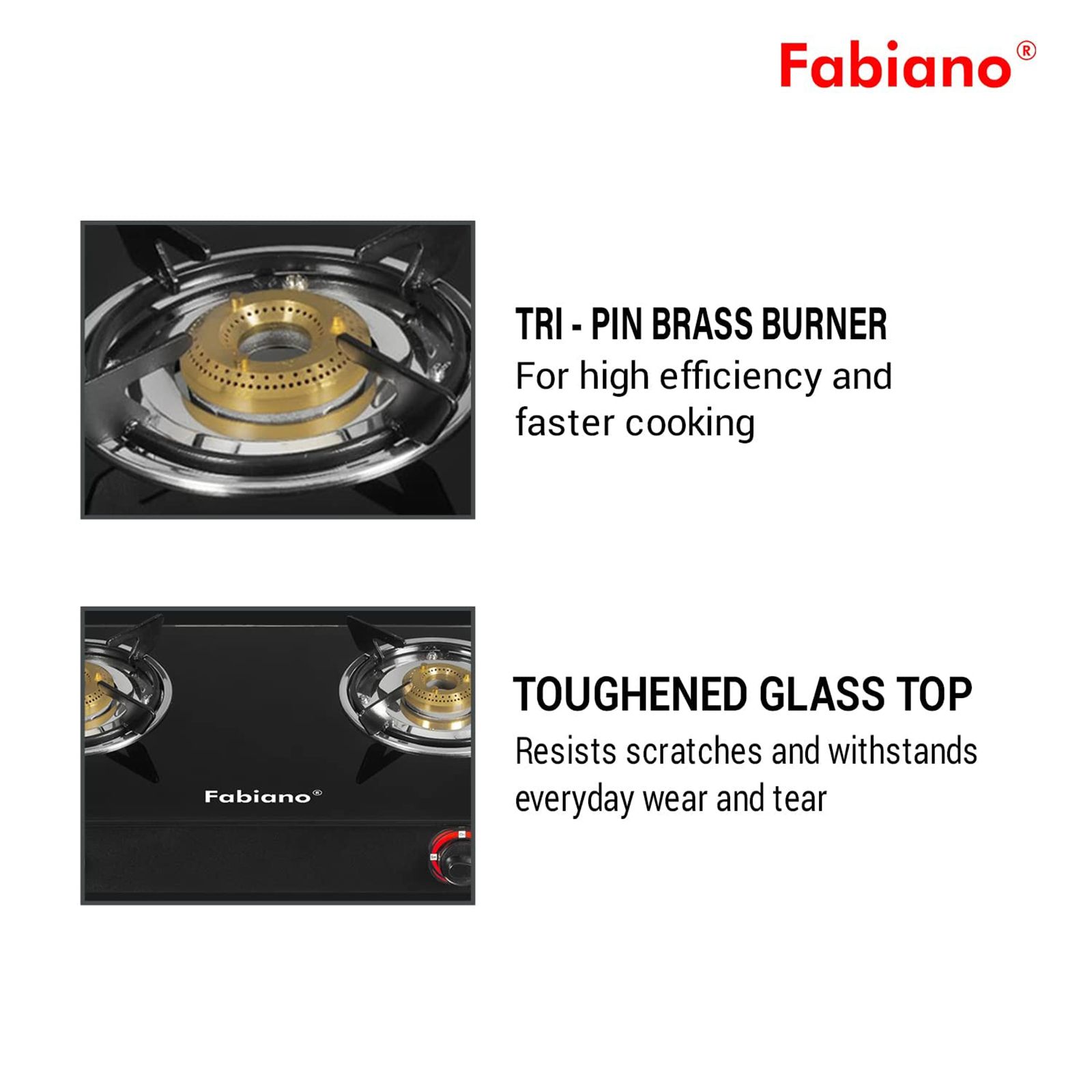 Fabiano FAB2BRNAUTO Toughened Glass Top 2 Burner Automatic Gas Stove (ISI Certified, Black)_5