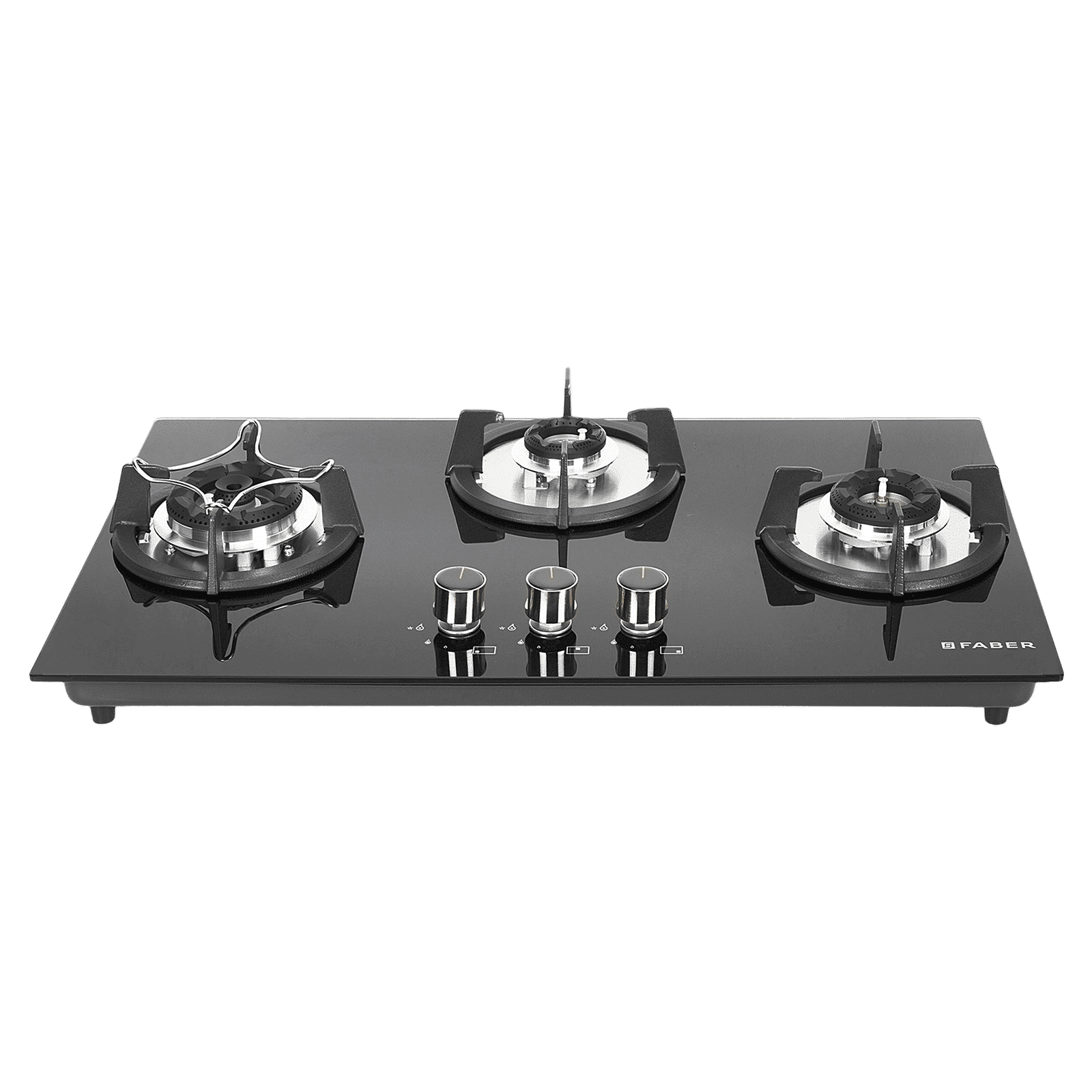 FABER Superia HT763 BR AI Toughened Glass Top 3 Burner Automatic Gas Hob (Multi-Directional Nozzle, Black) FABER Superia HT763 BR AI Toughened Glass Top 3 Burner Automatic Gas Hob (Multi-Directional Nozzle, Black)_1