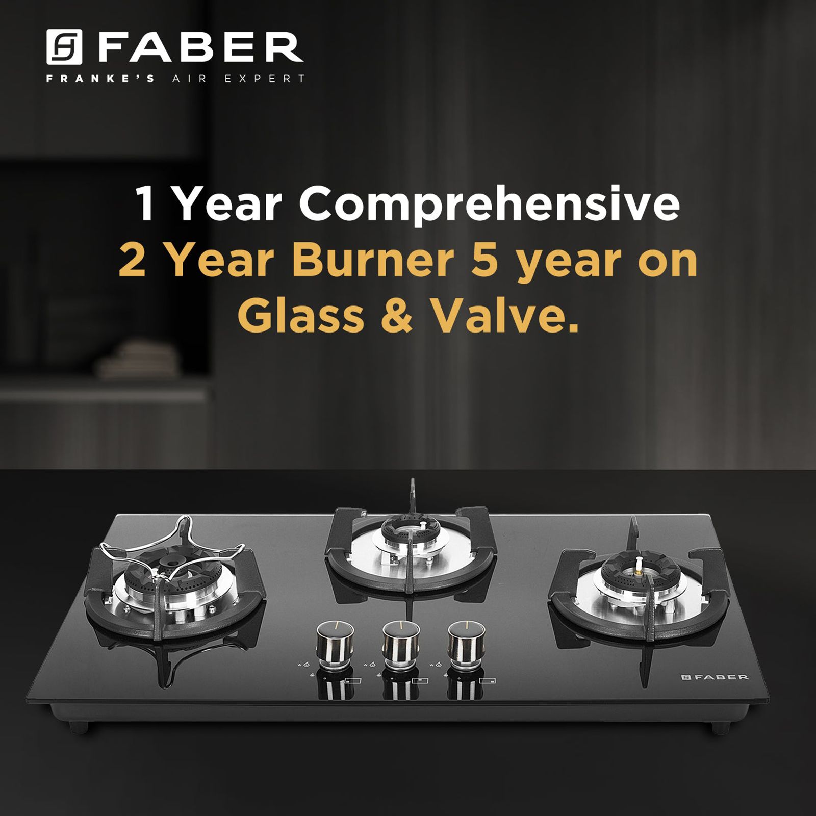 FABER Superia HT763 BR AI Toughened Glass Top 3 Burner Automatic Gas Hob (Multi-Directional Nozzle, Black) FABER Superia HT763 BR AI Toughened Glass Top 3 Burner Automatic Gas Hob (Multi-Directional Nozzle, Black)_13