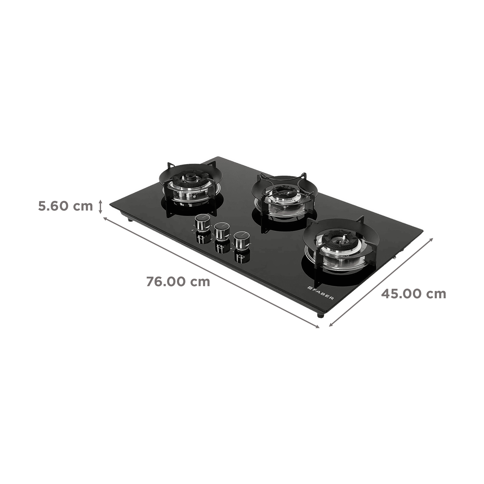 FABER Superia HT763 BR AI Toughened Glass Top 3 Burner Automatic Gas Hob (Multi-Directional Nozzle, Black) FABER Superia HT763 BR AI Toughened Glass Top 3 Burner Automatic Gas Hob (Multi-Directional Nozzle, Black)_2