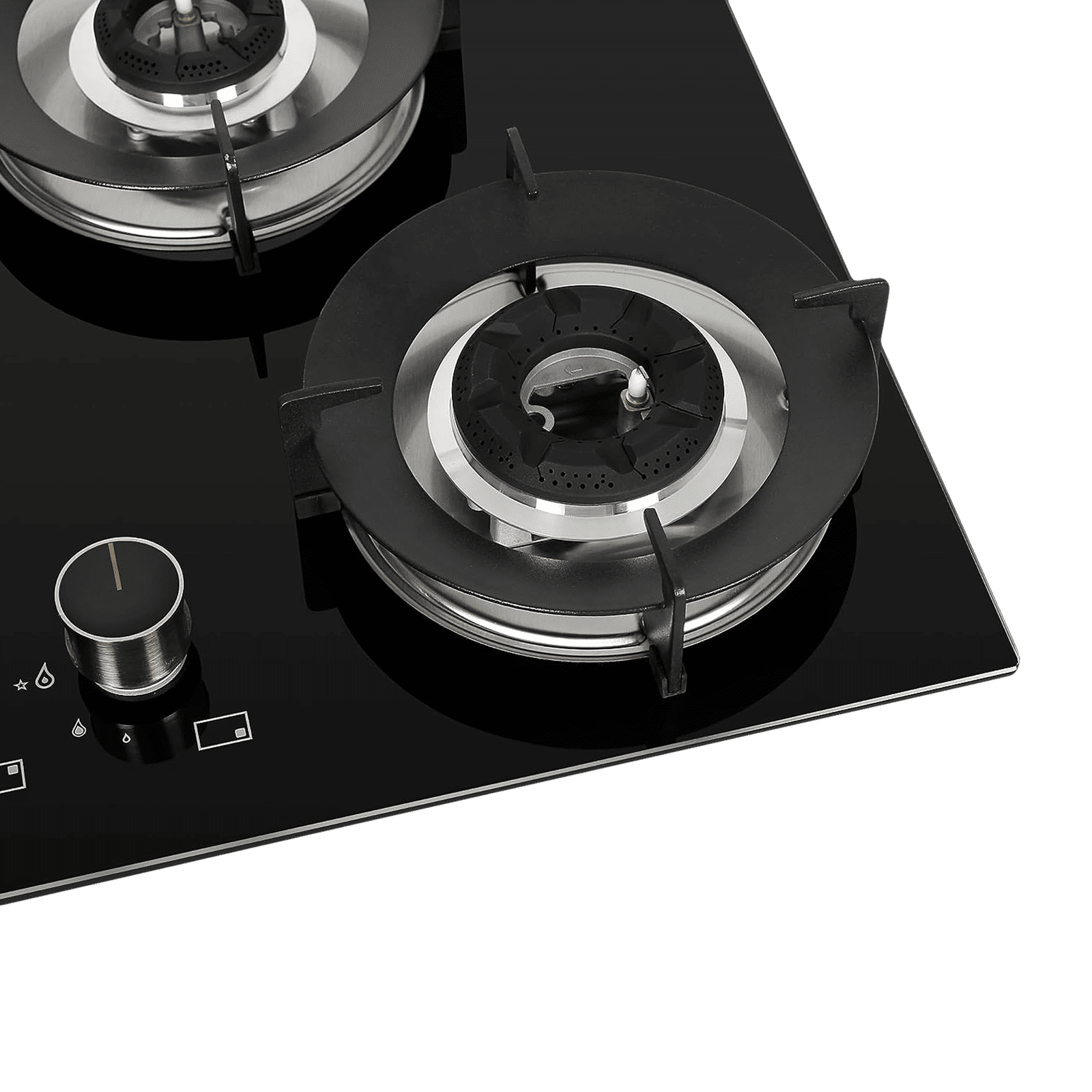 FABER Superia HT764 BR AI Toughened Glass Top 4 Burner Automatic Gas Hob (Battery Operated, Black)_11
