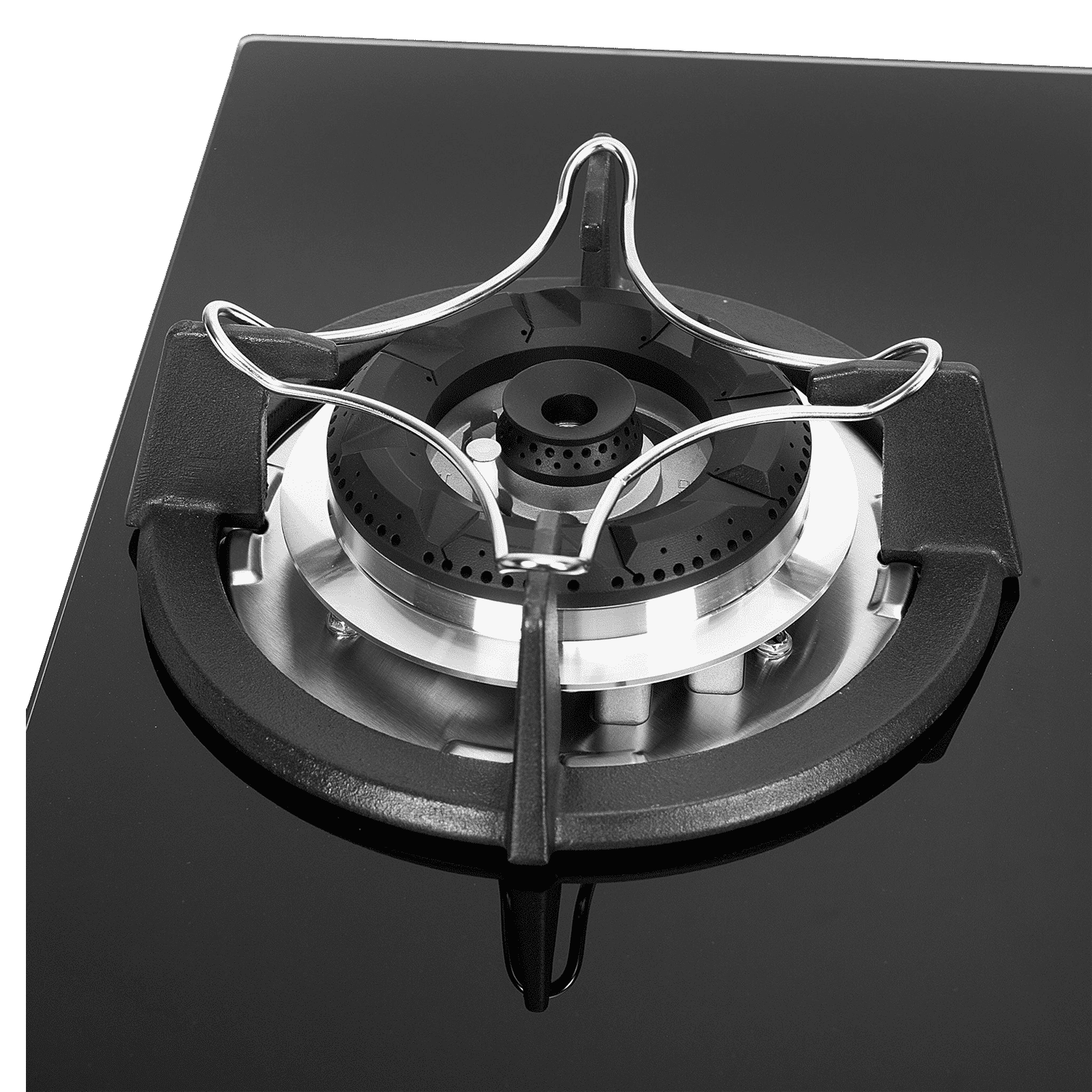 FABER Superia HT764 BR AI Toughened Glass Top 4 Burner Automatic Gas Hob (Battery Operated, Black)_4