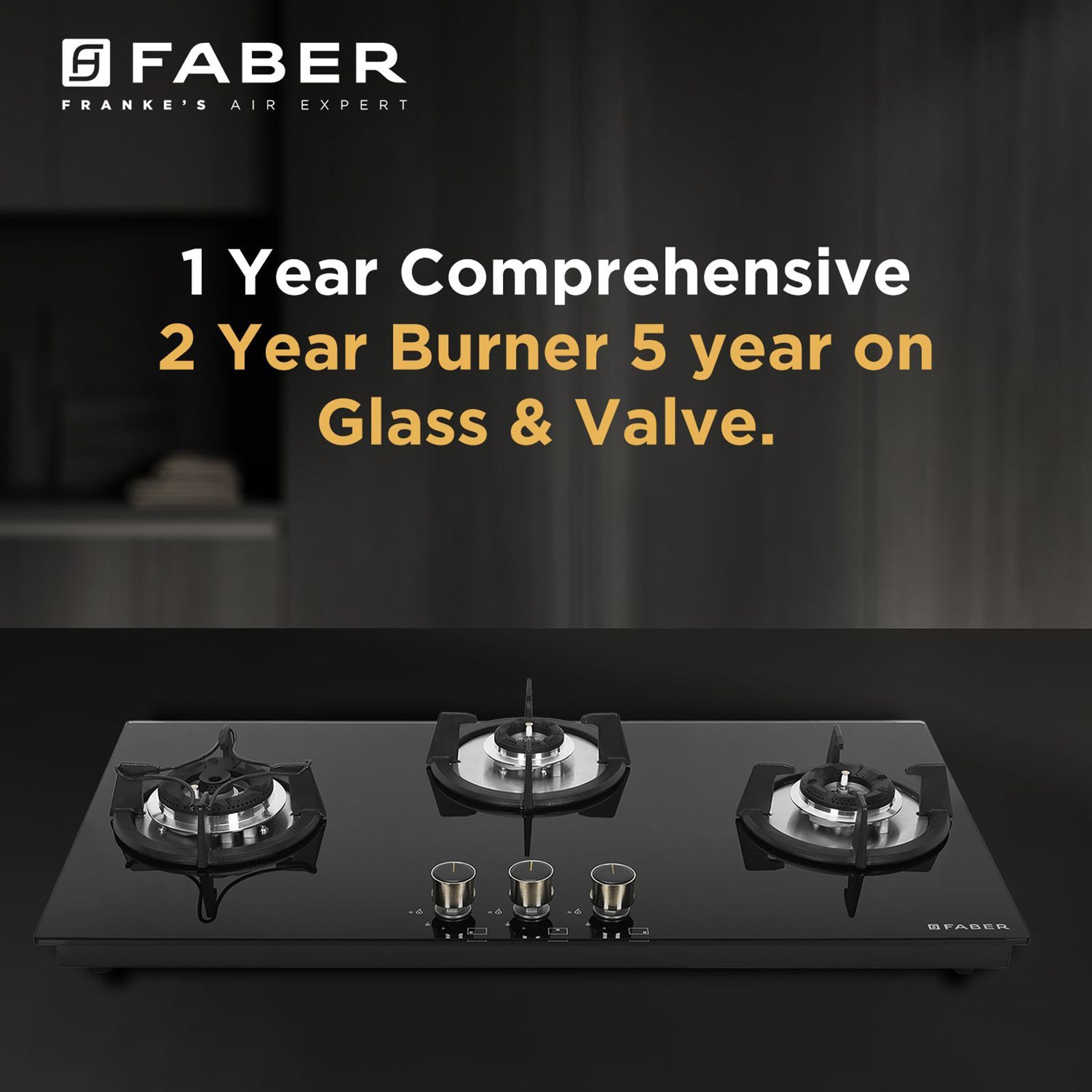FABER SUPERIA HT903 BR AI Toughened Glass Top 3 Burner Automatic Gas Hob (Fully Concealed Drip Tray, Black)_12