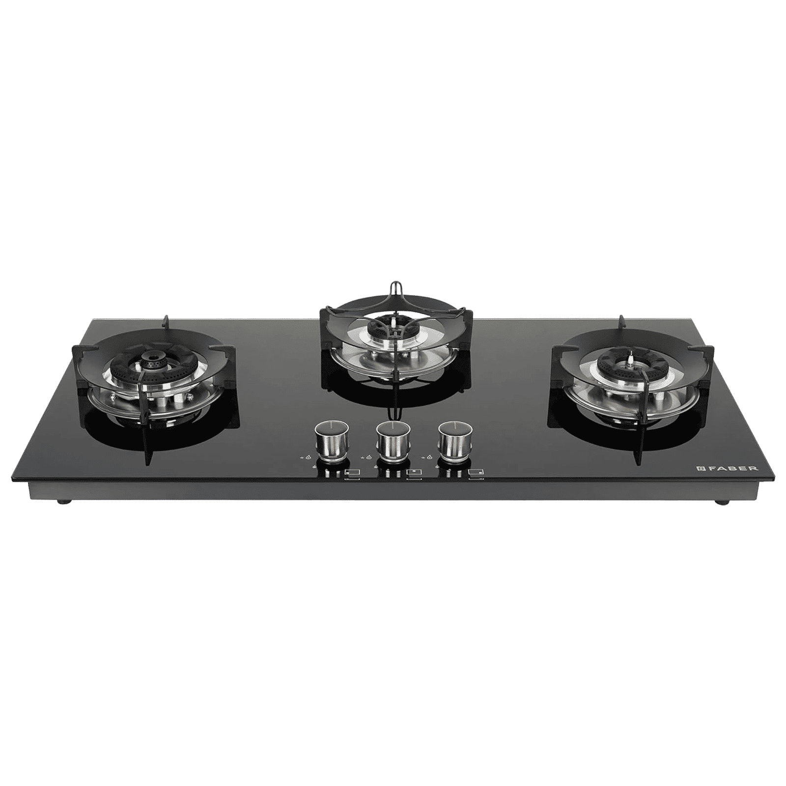 FABER SUPERIA HT903 BR AI Toughened Glass Top 3 Burner Automatic Gas Hob (Fully Concealed Drip Tray, Black)_6