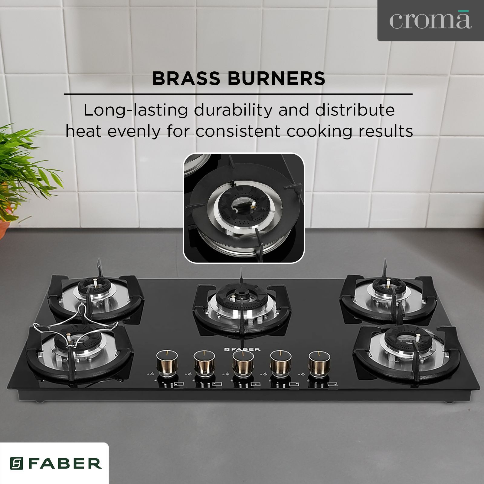 FABER SUPERIA HT905 BR AI Toughened Glass Top 5 Burner Automatic Gas Hob (Fully Concealed Drip Tray, Black)_16