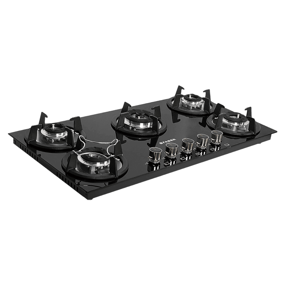 FABER SUPERIA HT905 BR AI Toughened Glass Top 5 Burner Automatic Gas Hob (Fully Concealed Drip Tray, Black)_7