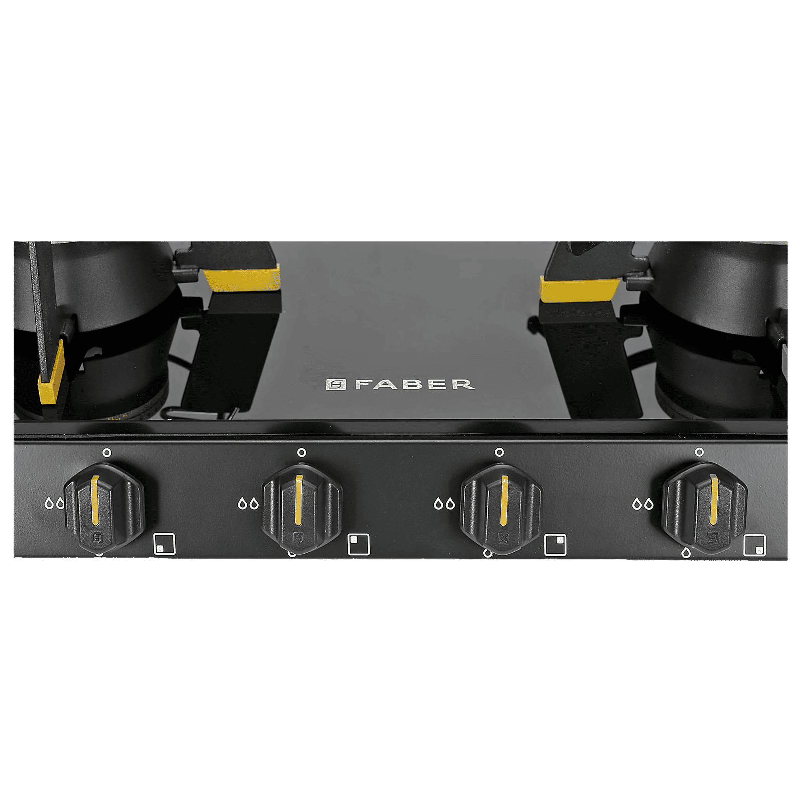 FABER GENIUS 704 BK Toughened Glass Top 4 Burner Manual Hob (Cast Iron Pan Support, Black)_11