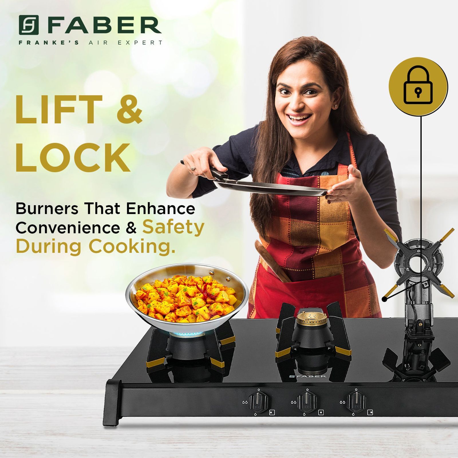 FABER GENIUS 753 AI Toughened Glass Top 3 Burner Manual Hob (Cast Iron Pan Support, Black)_13