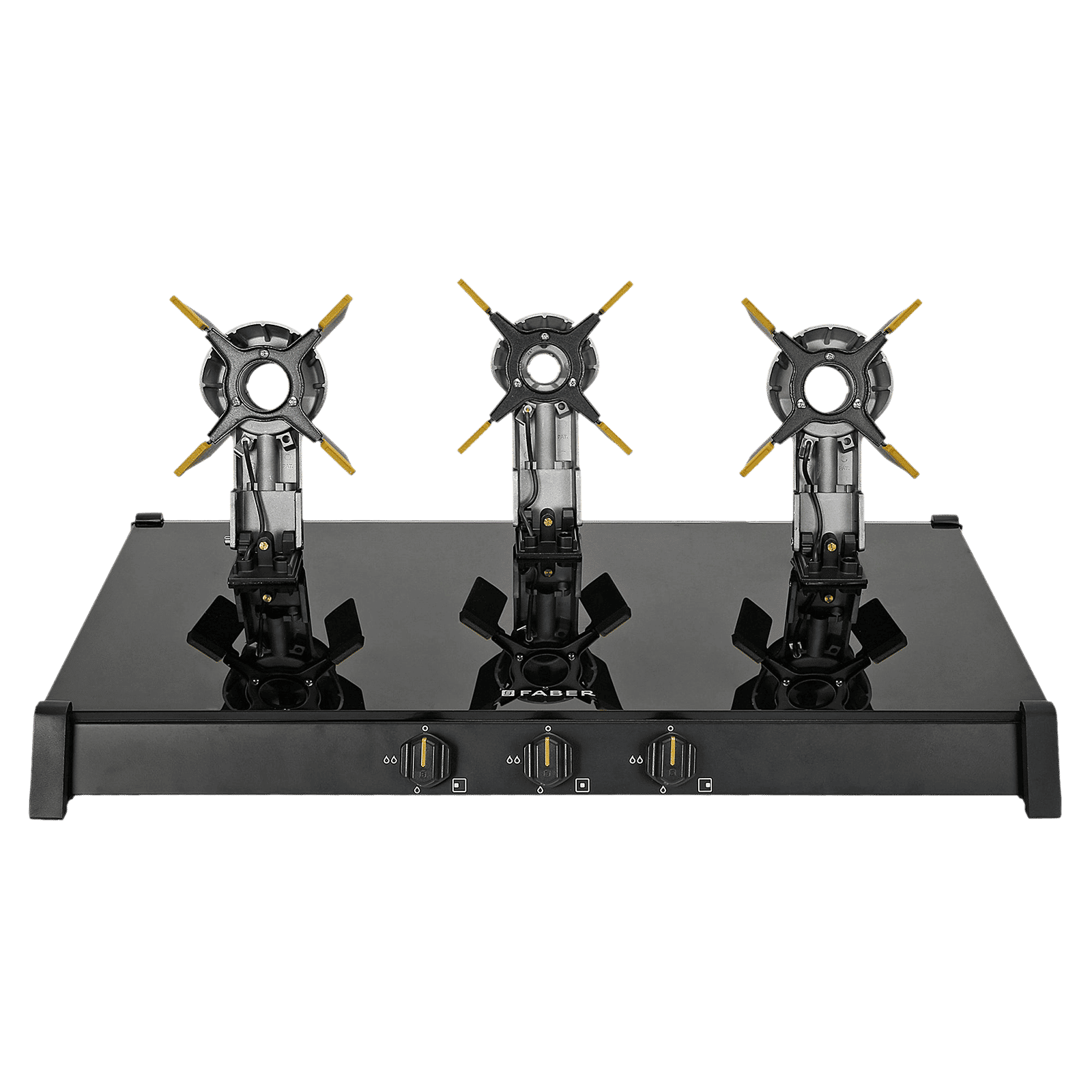 FABER GENIUS 753 AI Toughened Glass Top 3 Burner Manual Hob (Cast Iron Pan Support, Black)_9