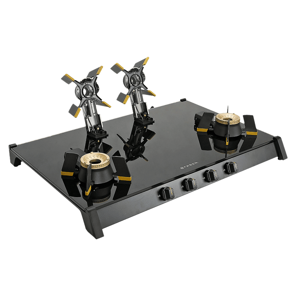 FABER GENIUS 804 AI Toughened Glass Top 4 Burner Manual Hob (Cast Iron Pan Support, Black)_12