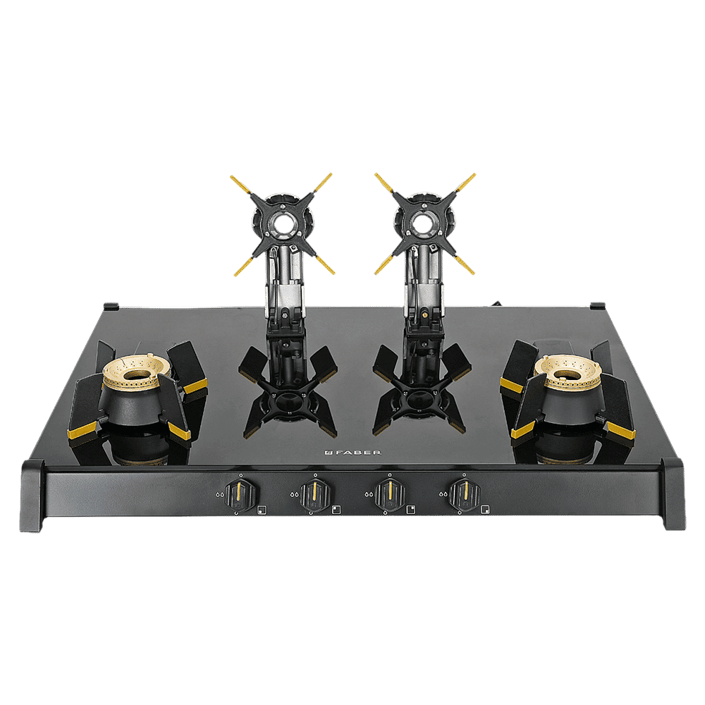 FABER GENIUS 804 AI Toughened Glass Top 4 Burner Manual Hob (Cast Iron Pan Support, Black)_16