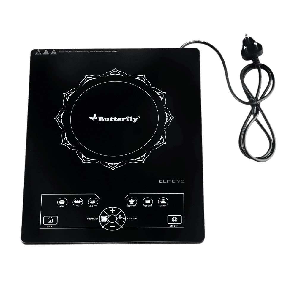 Butterfly Elite V3 2200W Single Induction Cooktop with 6 Cooking Menus_6
