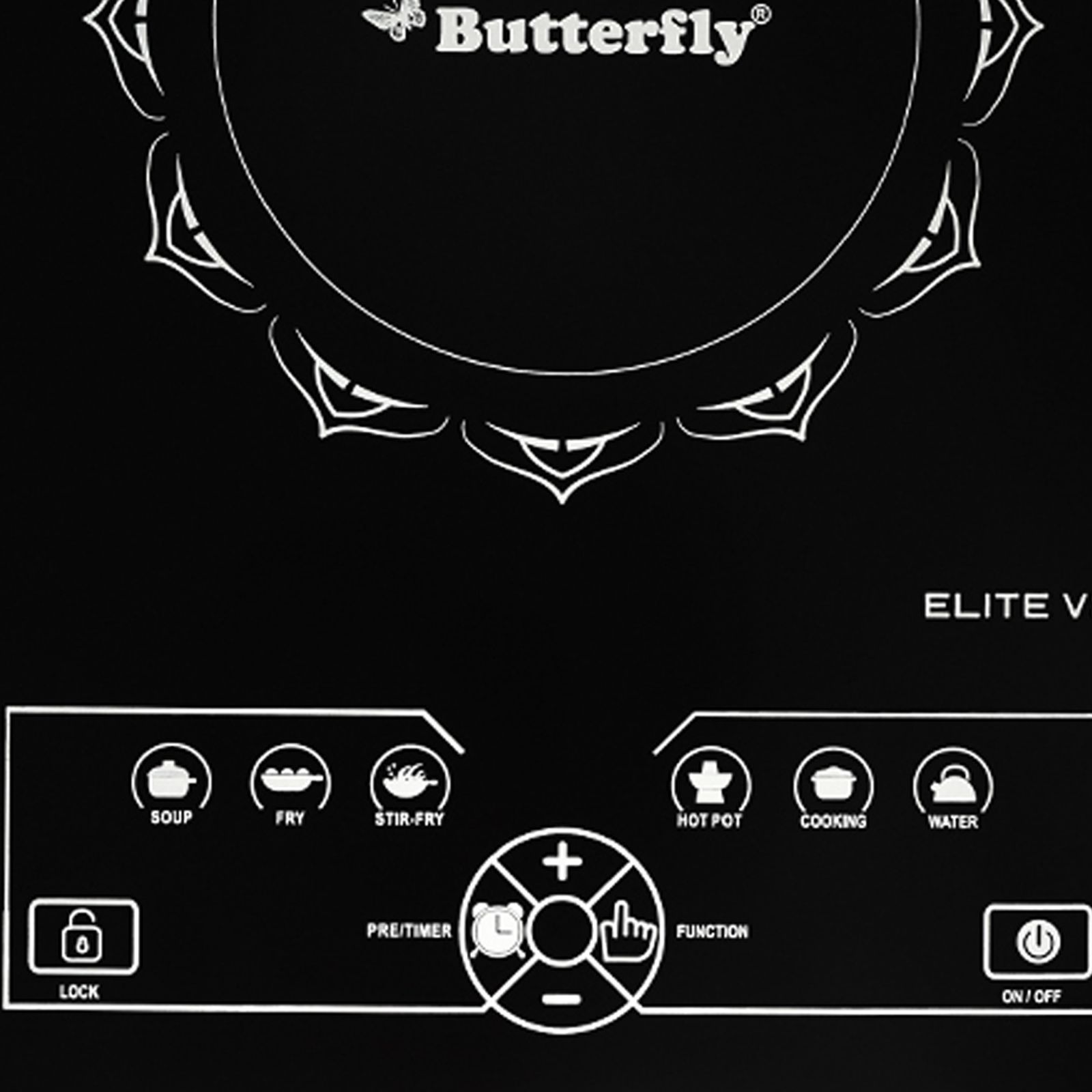 Butterfly Elite V3 2200W Single Induction Cooktop with 6 Cooking Menus_5