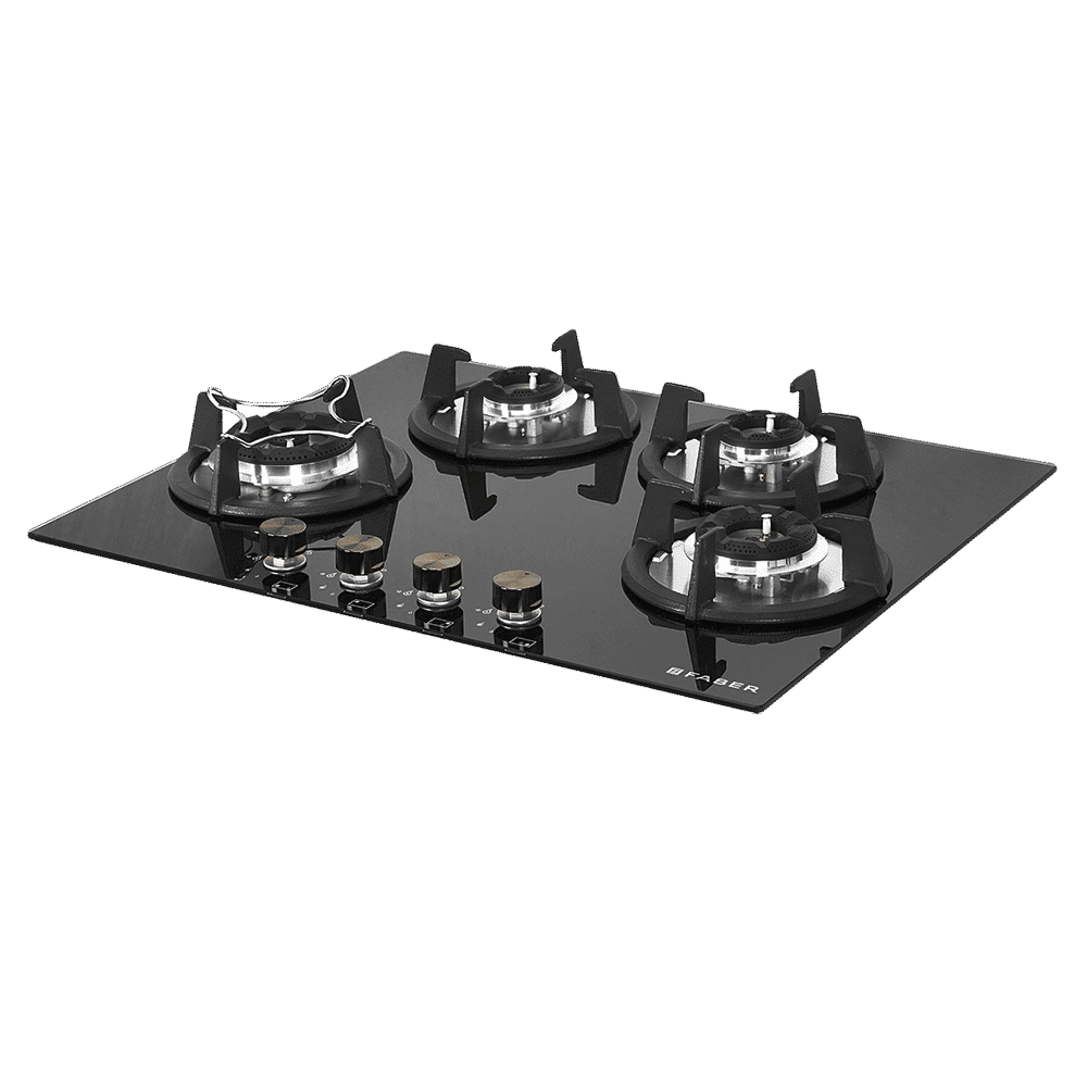 FABER Superia HT654 BR AI Toughened Glass Top 4 Burner Automatic Hob (Black Enameled Pan Support, Black)_15
