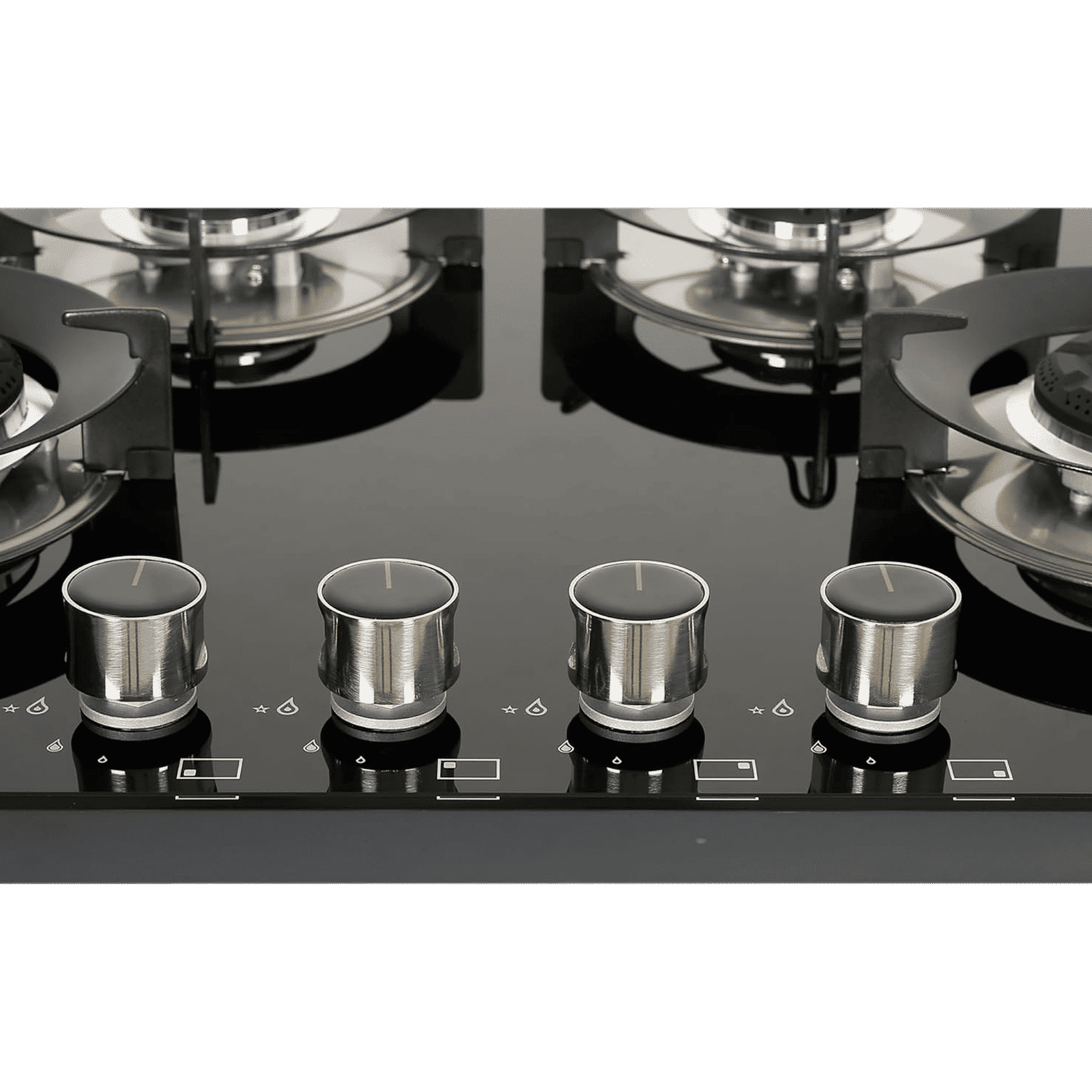 FABER Superia HT654 BR AI Toughened Glass Top 4 Burner Automatic Hob (Black Enameled Pan Support, Black)_5