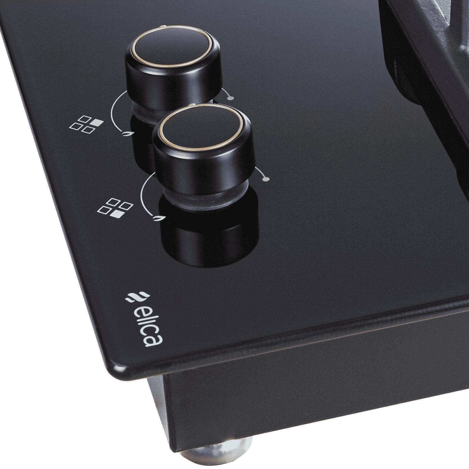 elica FLEXI DFS PRO AB 4B 91 DX Glass Top 4 Burner Automatic Hob (Cast Iron Pan Support, Black)_5