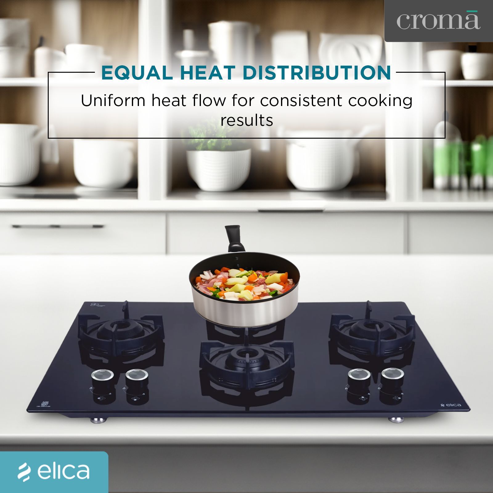 elica Flexi 491 Lotus IND HD Toughened Glass Top 4 Burner Automatic Hob (Direct Multi-flame Burner, Black)_12