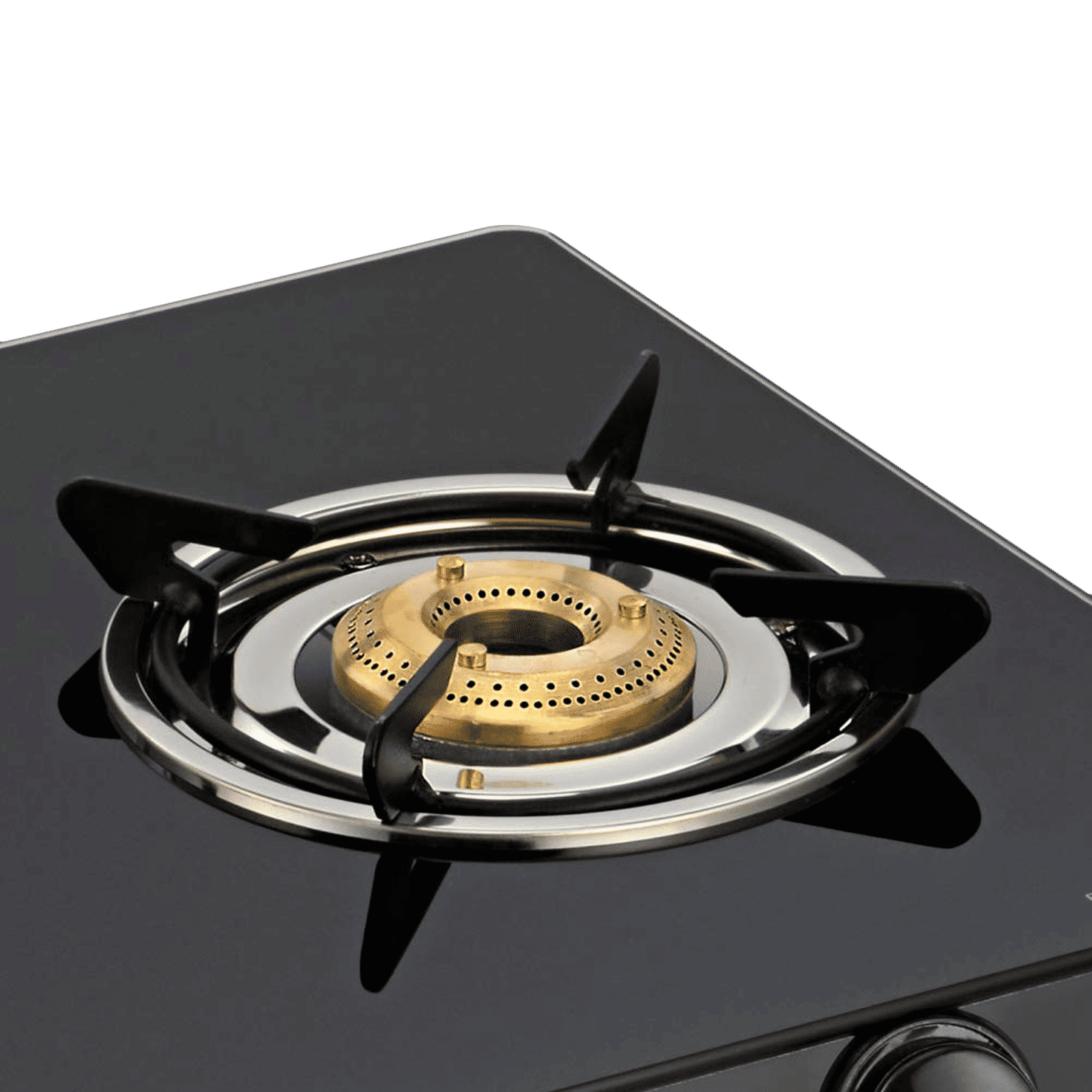 Sunflame Desire Toughened Glass Top 3 Burner Manual Gas Stove (Powder Coated Pan Supports, Black)_4