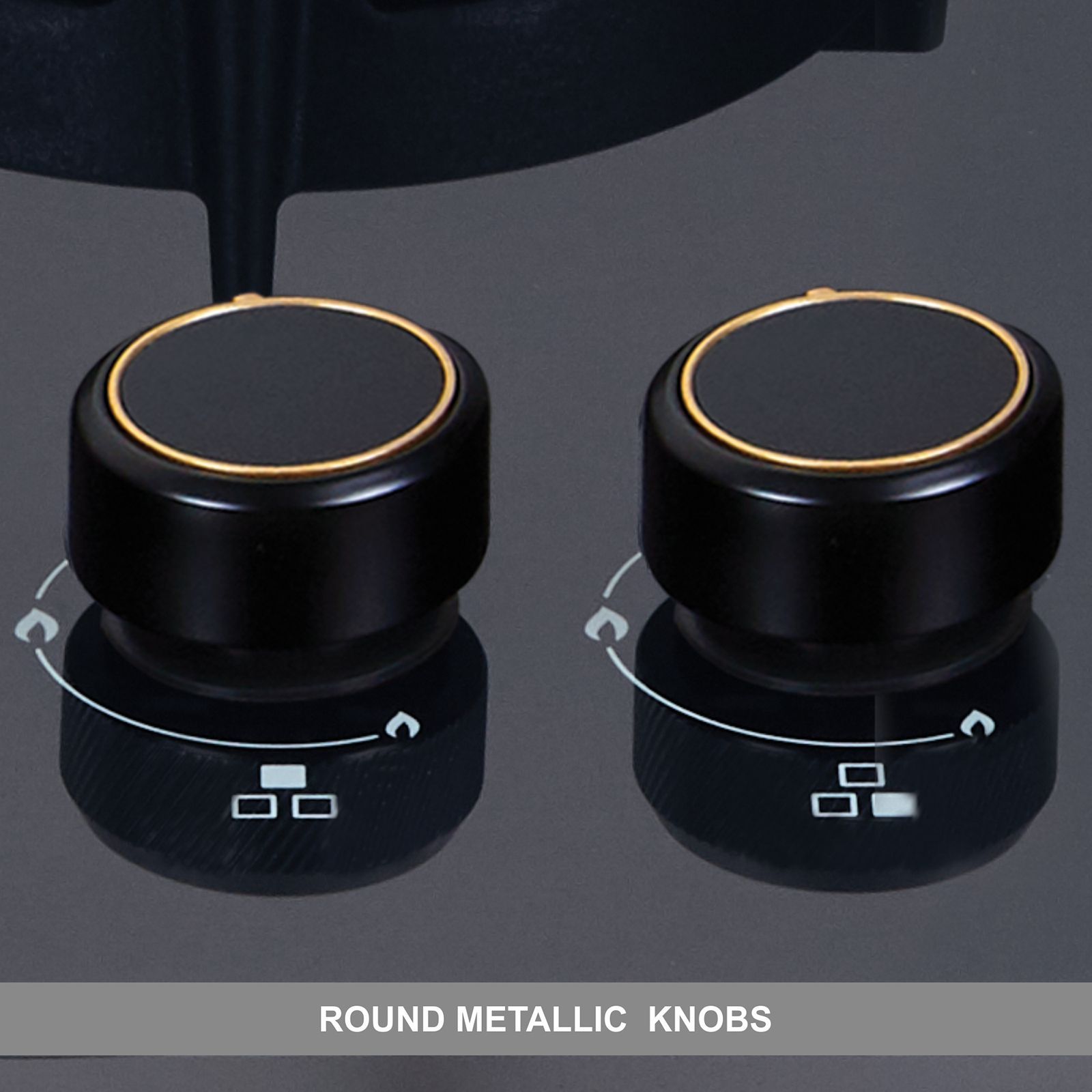 elica FLEXI DFS FB 3B 60 DX Glass Top 3 Burner Automatic Hob (Cast Iron Pan Support with Heat Guard, Black)_4