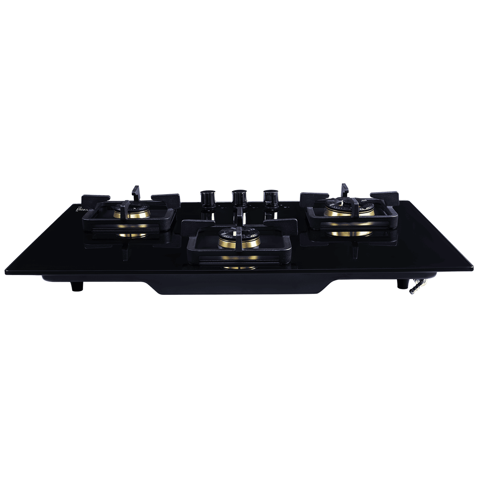Croma Toughened Glass Top 3 Burner Automatic Hob (Cast Iron Pan Supports, Black)_8