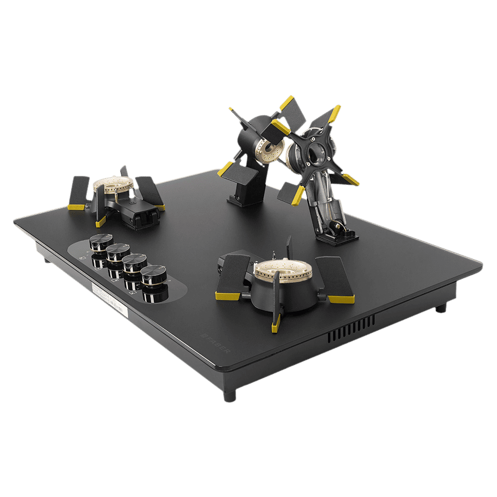 FABER Magiclift HT804 BR CI AI Toughened Glass Top 4 Burner Automatic Hob (Flame Failure Device, Black) FABER Magiclift HT804 BR CI AI Toughened Glass Top 4 Burner Automatic Hob (Flame Failure Device, Black)_16