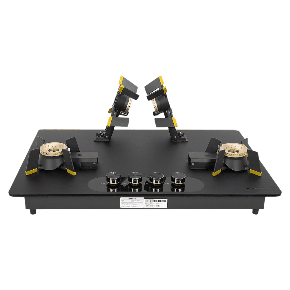 FABER Magiclift HT804 BR CI AI Toughened Glass Top 4 Burner Automatic Hob (Flame Failure Device, Black) FABER Magiclift HT804 BR CI AI Toughened Glass Top 4 Burner Automatic Hob (Flame Failure Device, Black)_18