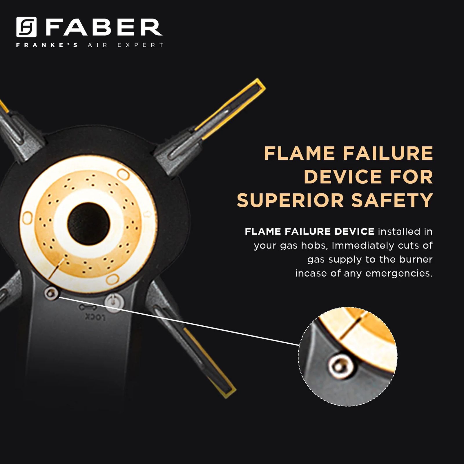 FABER Magiclift HT804 BR CI AI Toughened Glass Top 4 Burner Automatic Hob (Flame Failure Device, Black) FABER Magiclift HT804 BR CI AI Toughened Glass Top 4 Burner Automatic Hob (Flame Failure Device, Black)_9