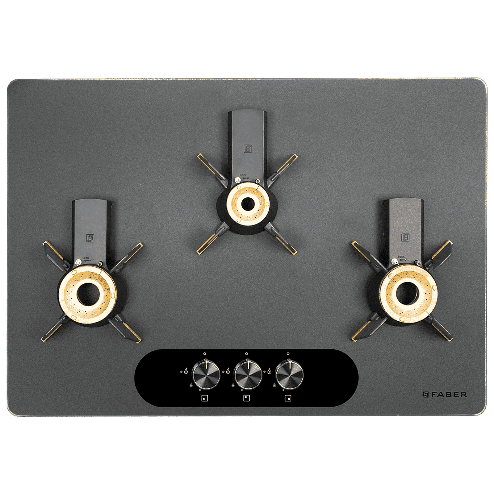 FABER Magiclift HT753 BR CI AI Toughened Glass Top 3 Burner Automatic Hob (Lift and Lock Feature, Black)_6