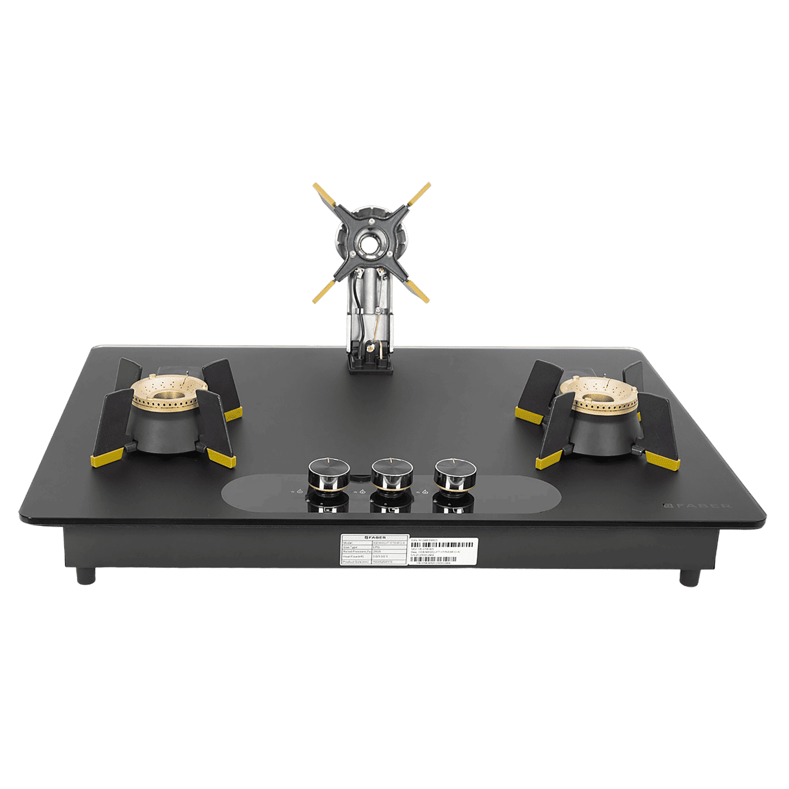 FABER Magiclift HT753 BR CI AI Toughened Glass Top 3 Burner Automatic Hob (Lift and Lock Feature, Black)_8