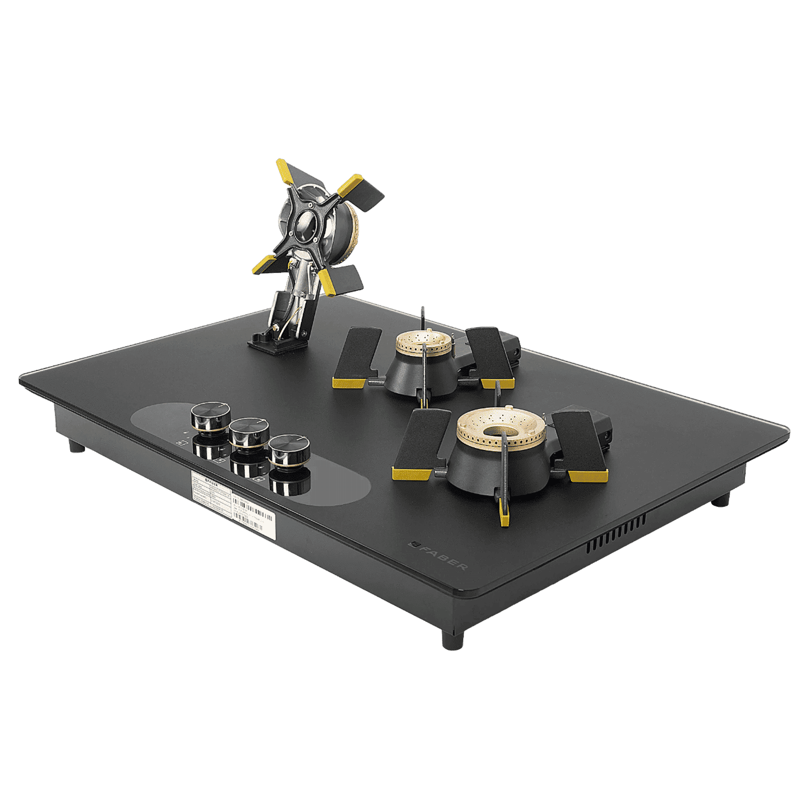 FABER Magiclift HT753 BR CI AI Toughened Glass Top 3 Burner Automatic Hob (Lift and Lock Feature, Black)_9