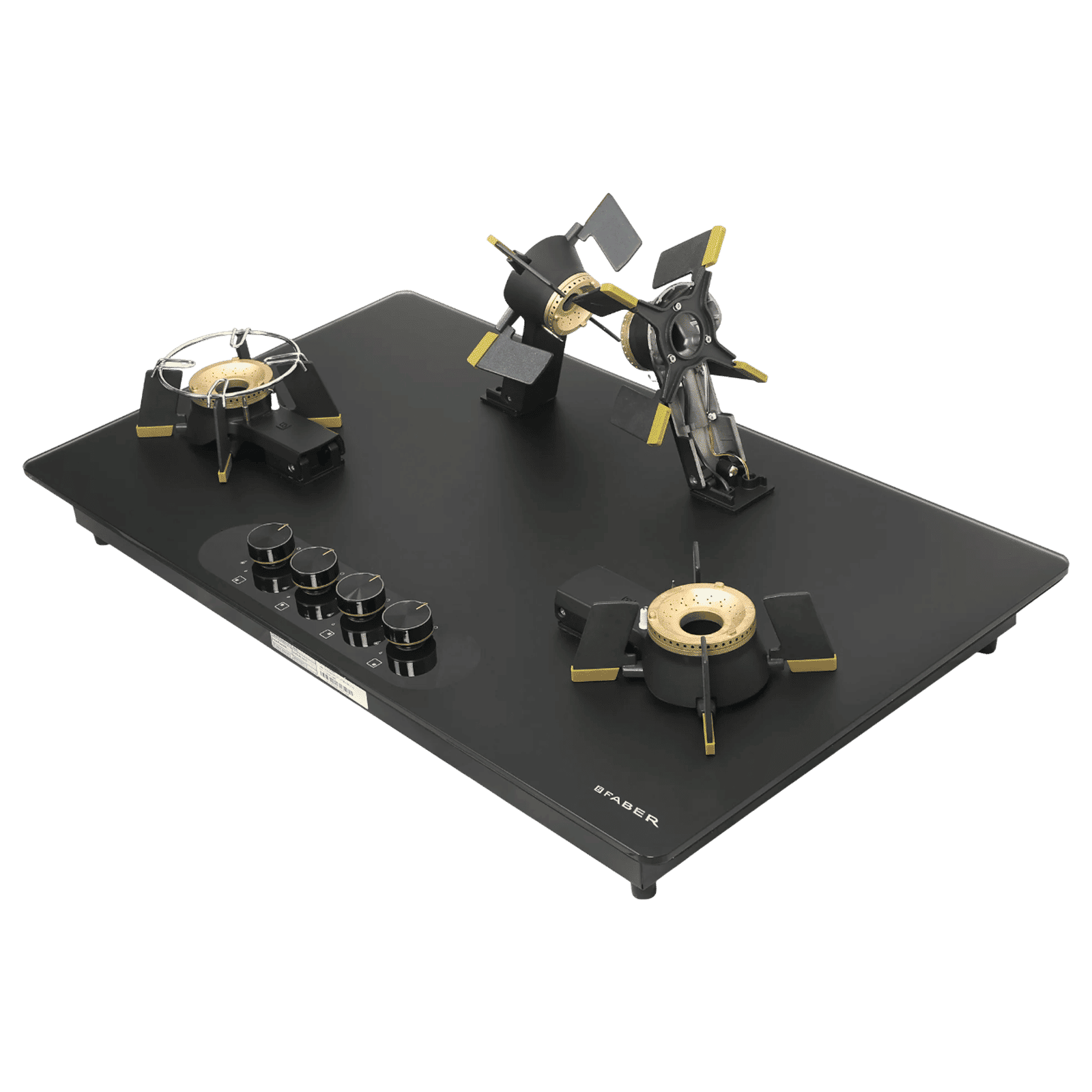 FABER Magiclift HT904 BR CI AI Toughened Glass Top 4 Burner Automatic Hob (Lift and Lock Feature, Black) FABER Magiclift HT904 BR CI AI Toughened Glass Top 4 Burner Automatic Hob (Lift and Lock Feature, Black)_12