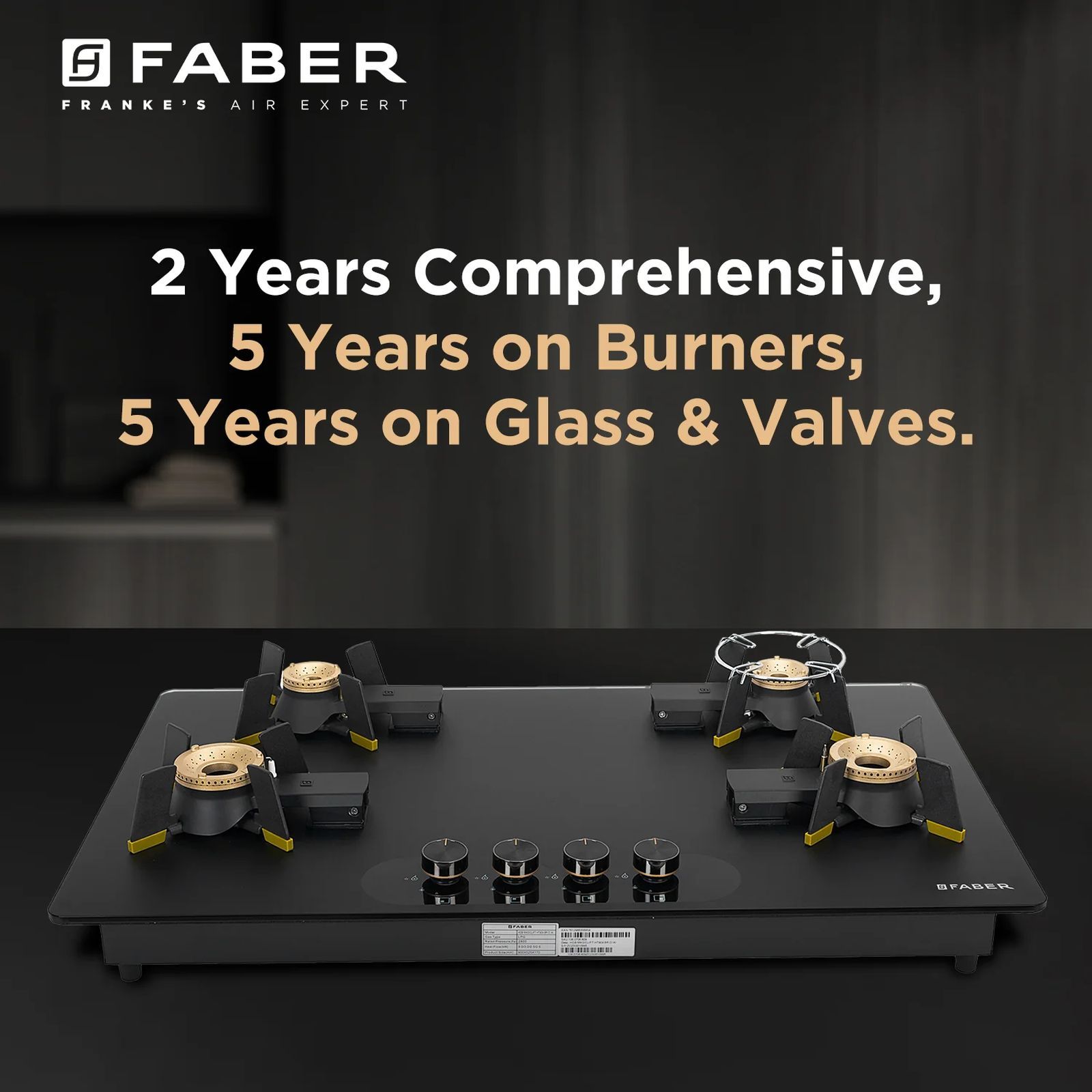 FABER Magiclift HT904 BR CI AI Toughened Glass Top 4 Burner Automatic Hob (Lift and Lock Feature, Black) FABER Magiclift HT904 BR CI AI Toughened Glass Top 4 Burner Automatic Hob (Lift and Lock Feature, Black)_9
