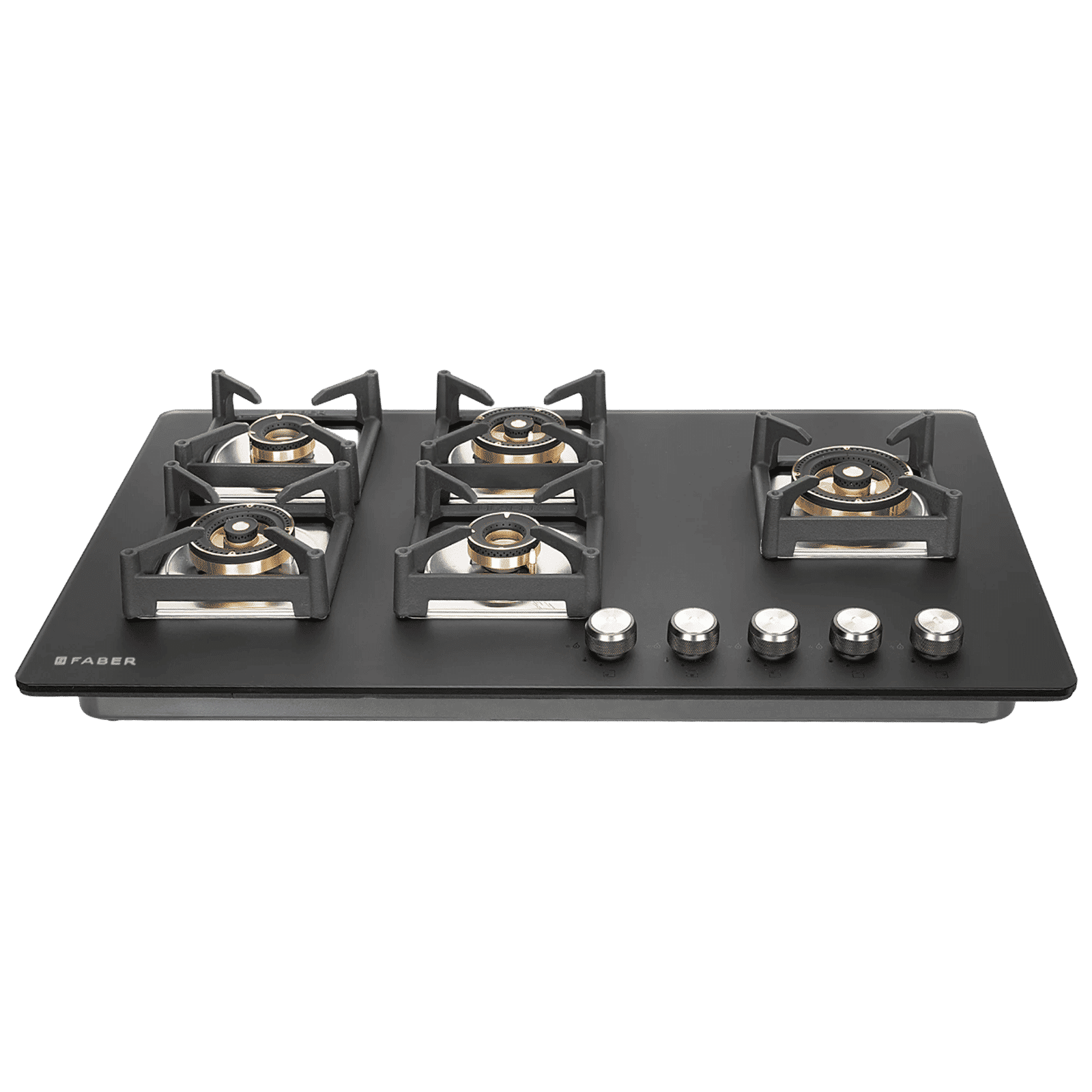 FABER BELLA HT 905 BR AI FFD Glass Top 5 Burner Automatic Hob (Flame Failure Device, Black)_1