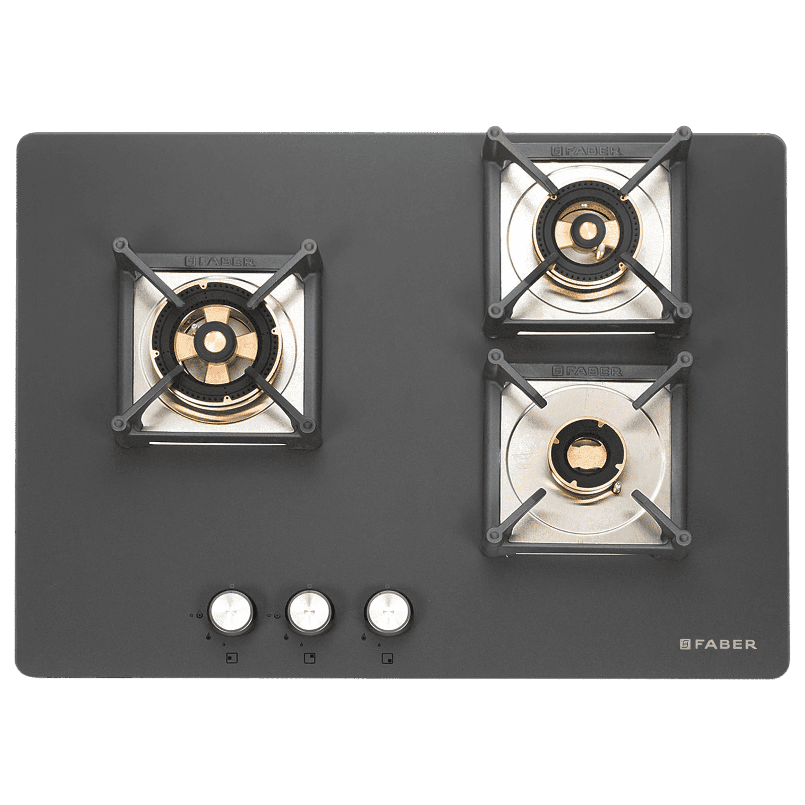 FABER BELLA HT 703 BR AI Glass Top 3 Burner Automatic Hob (Full Brass Burners, Black)_5